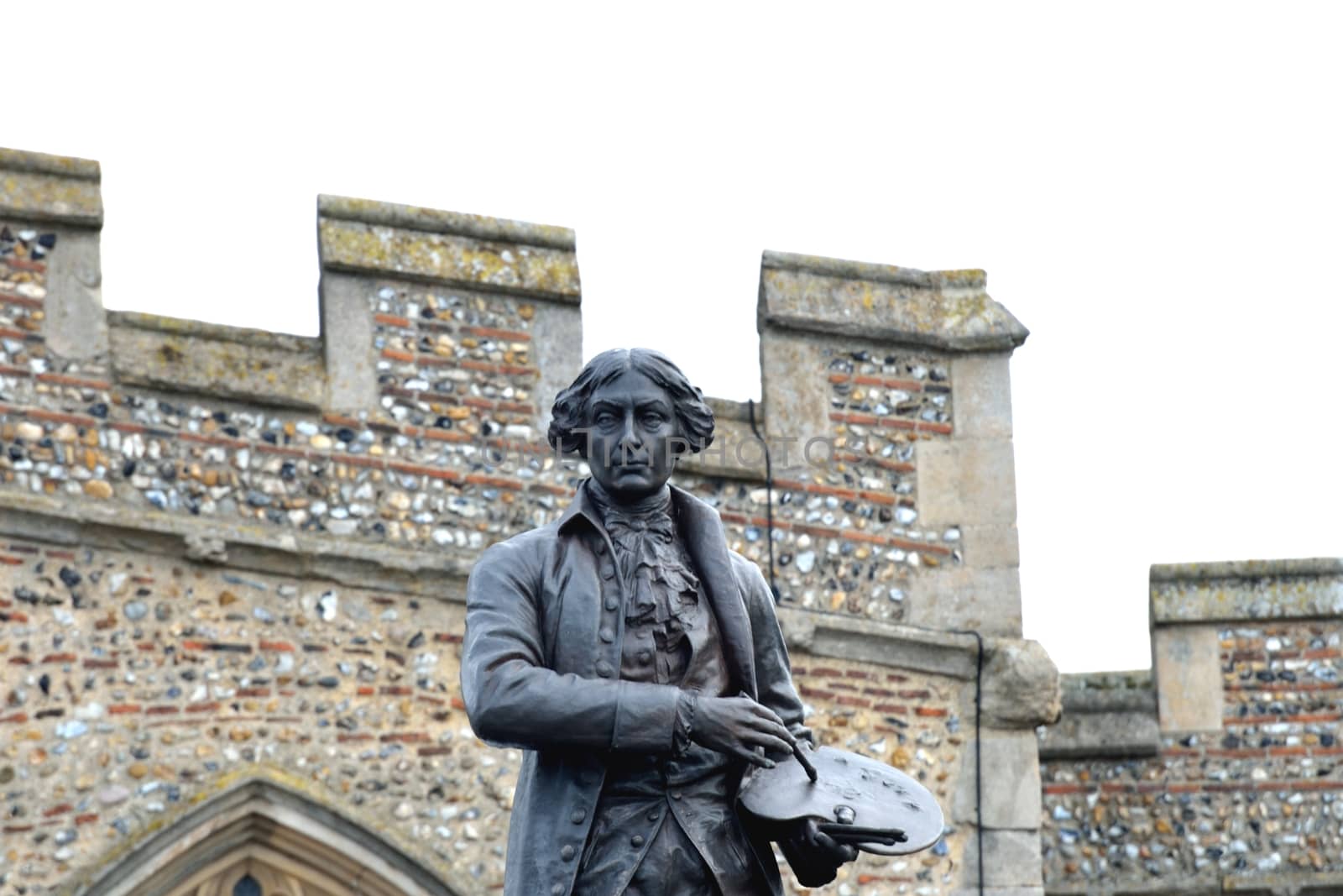 statue of gainsborough with church wal by pauws99