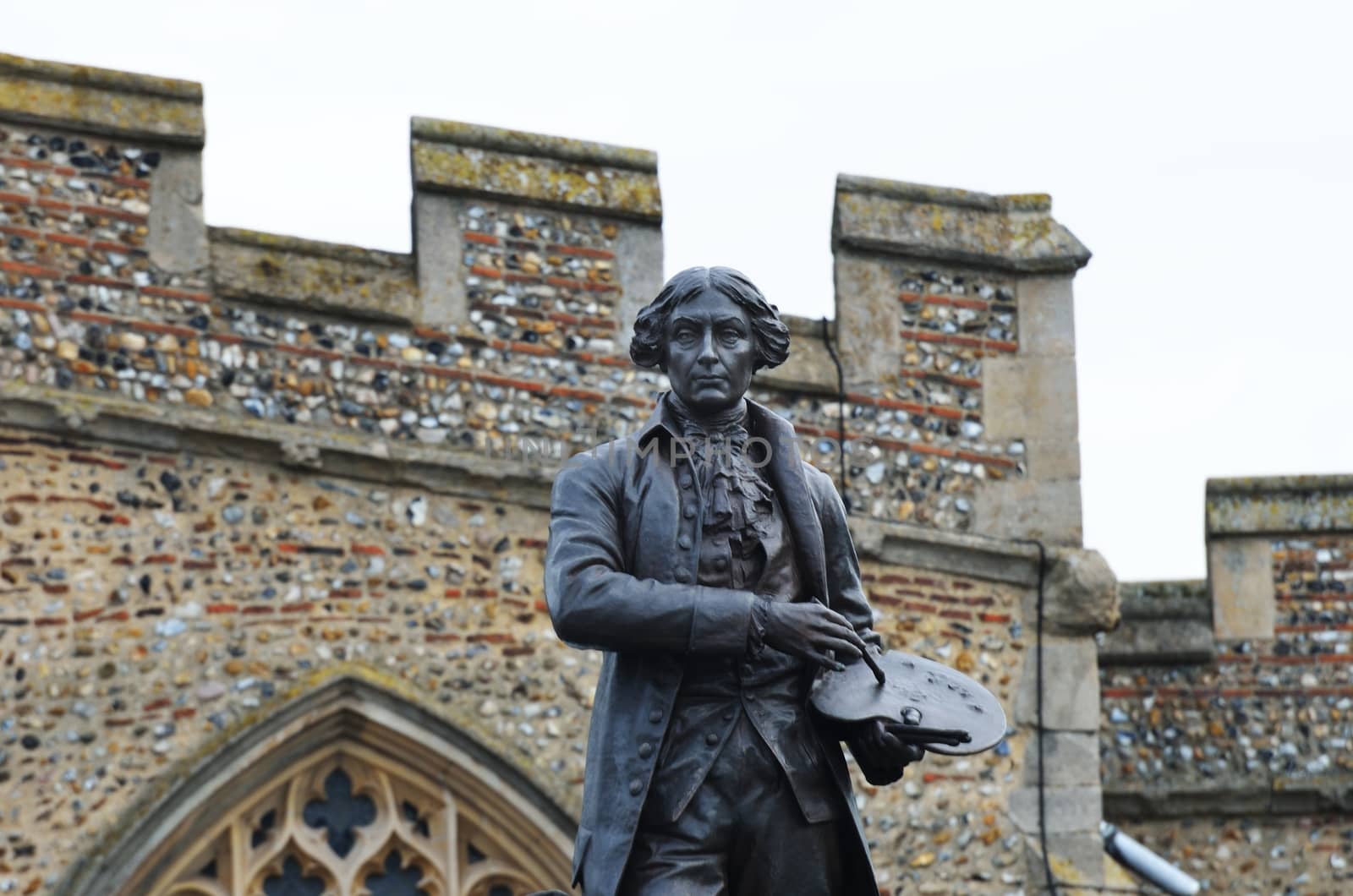 Sir thomas gainsborough with church wall