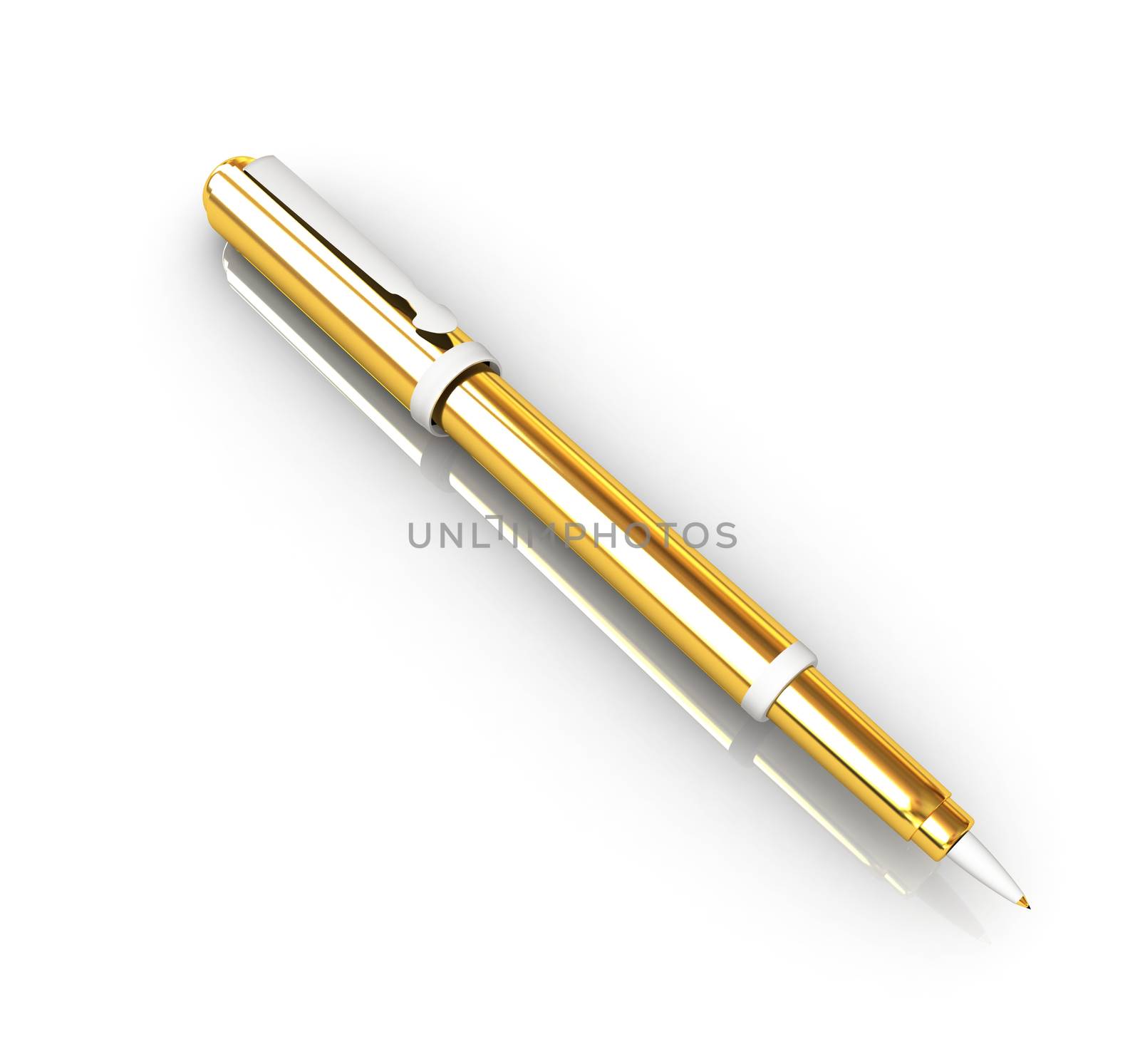 Gold corporate pen design 