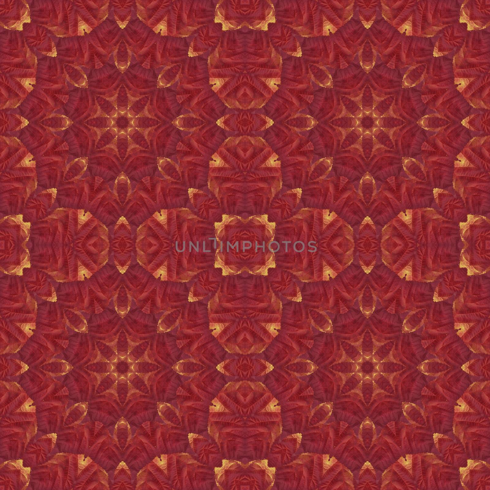 Artistic background, abstract seamless floral pattern with colorful leaves of plants