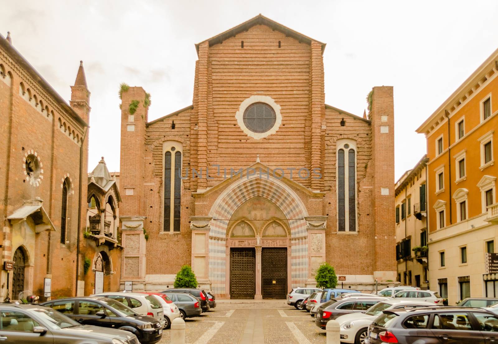 Church of Sant Anastasia in central Verona, Italy