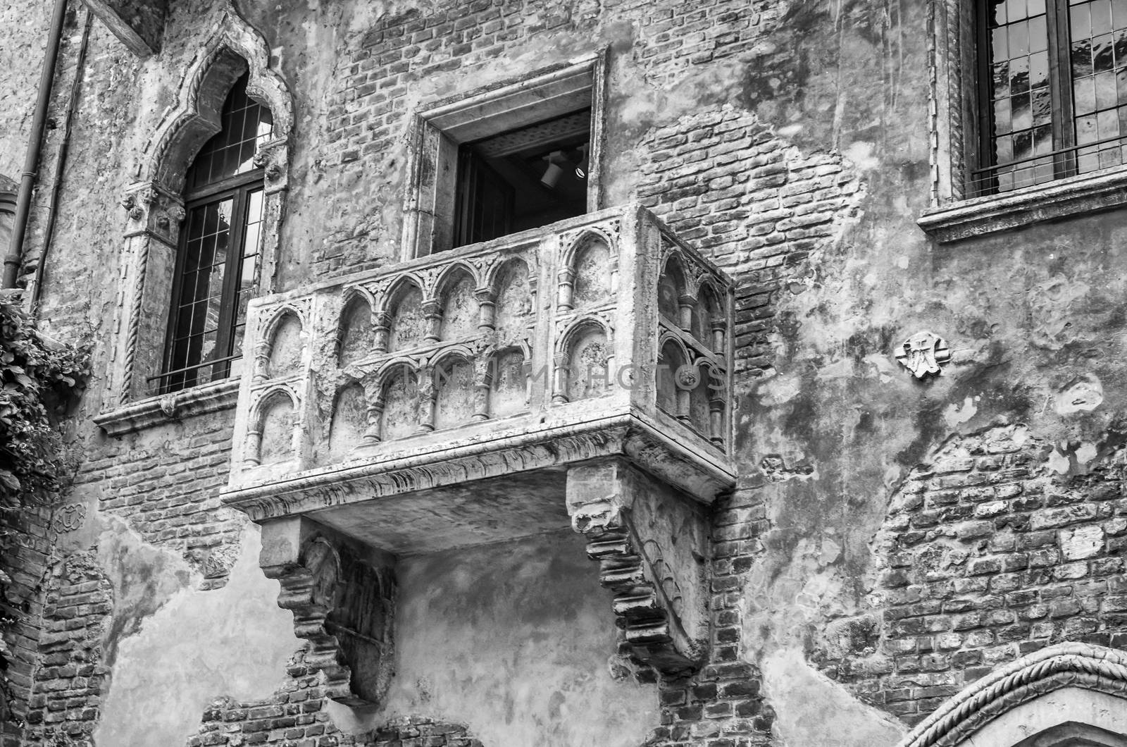 The famous balcony of Romeo and Juliet in Verona, Italy by marcorubino