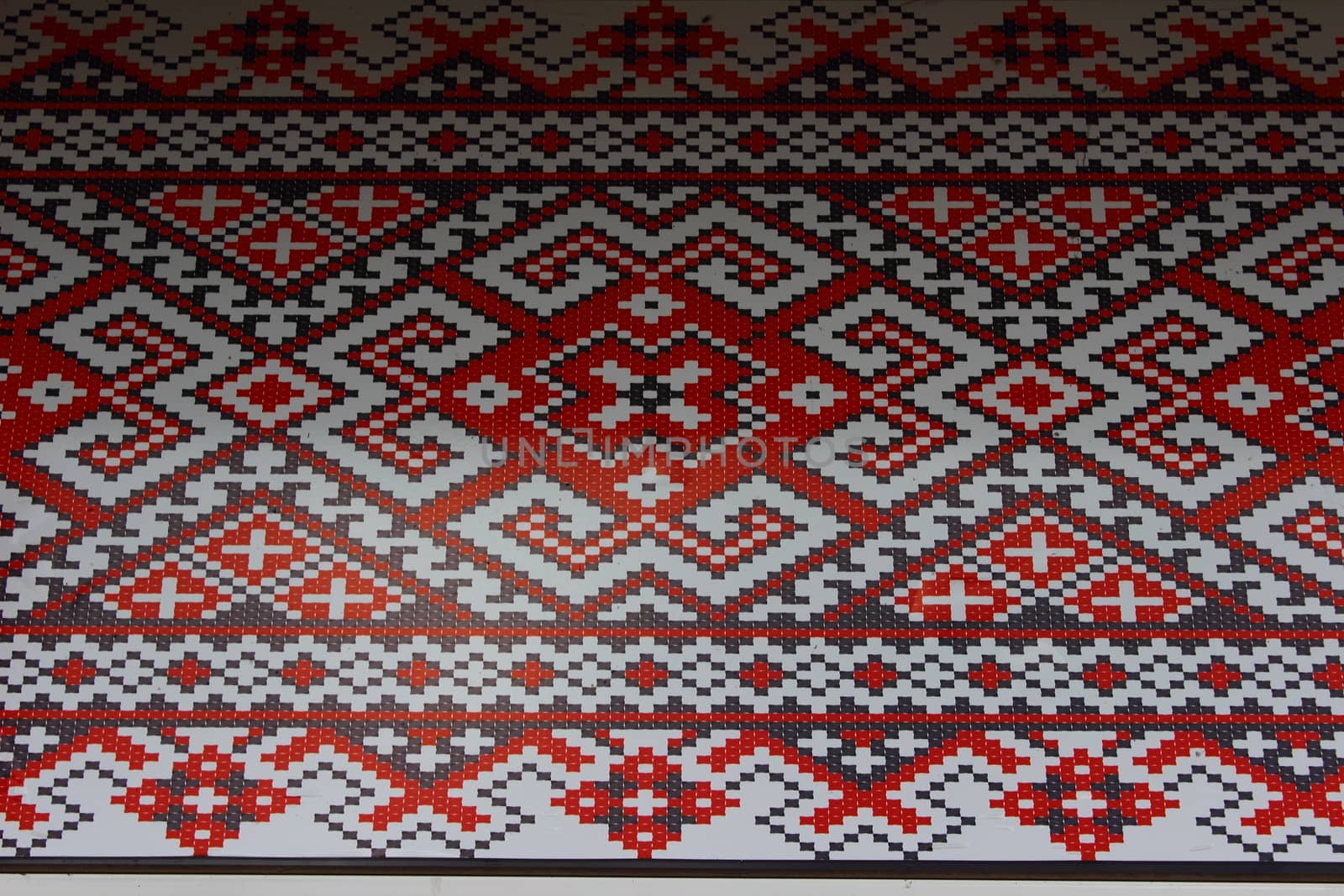 drawing in the form of national Ukrainian embroidery