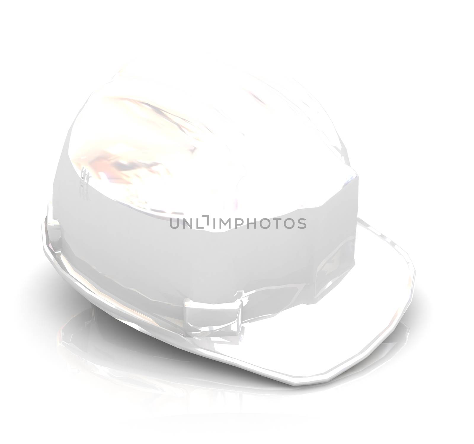 Hard hat on a white background