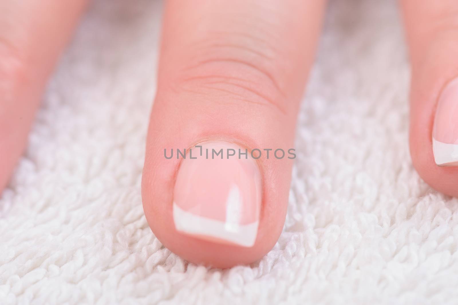 Fingers with french manicure by starush