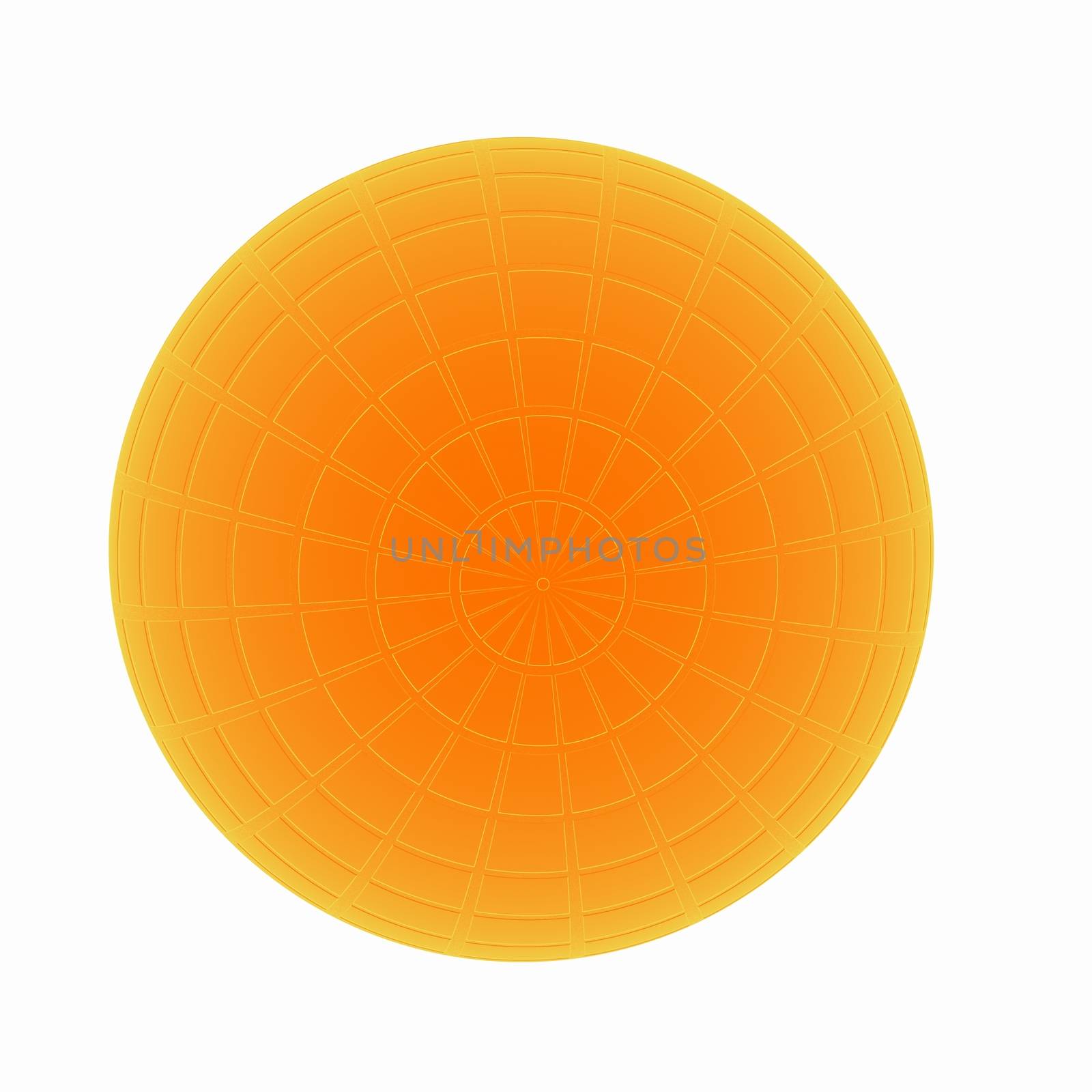 Sphere isolated on white. Illustration for your design. 