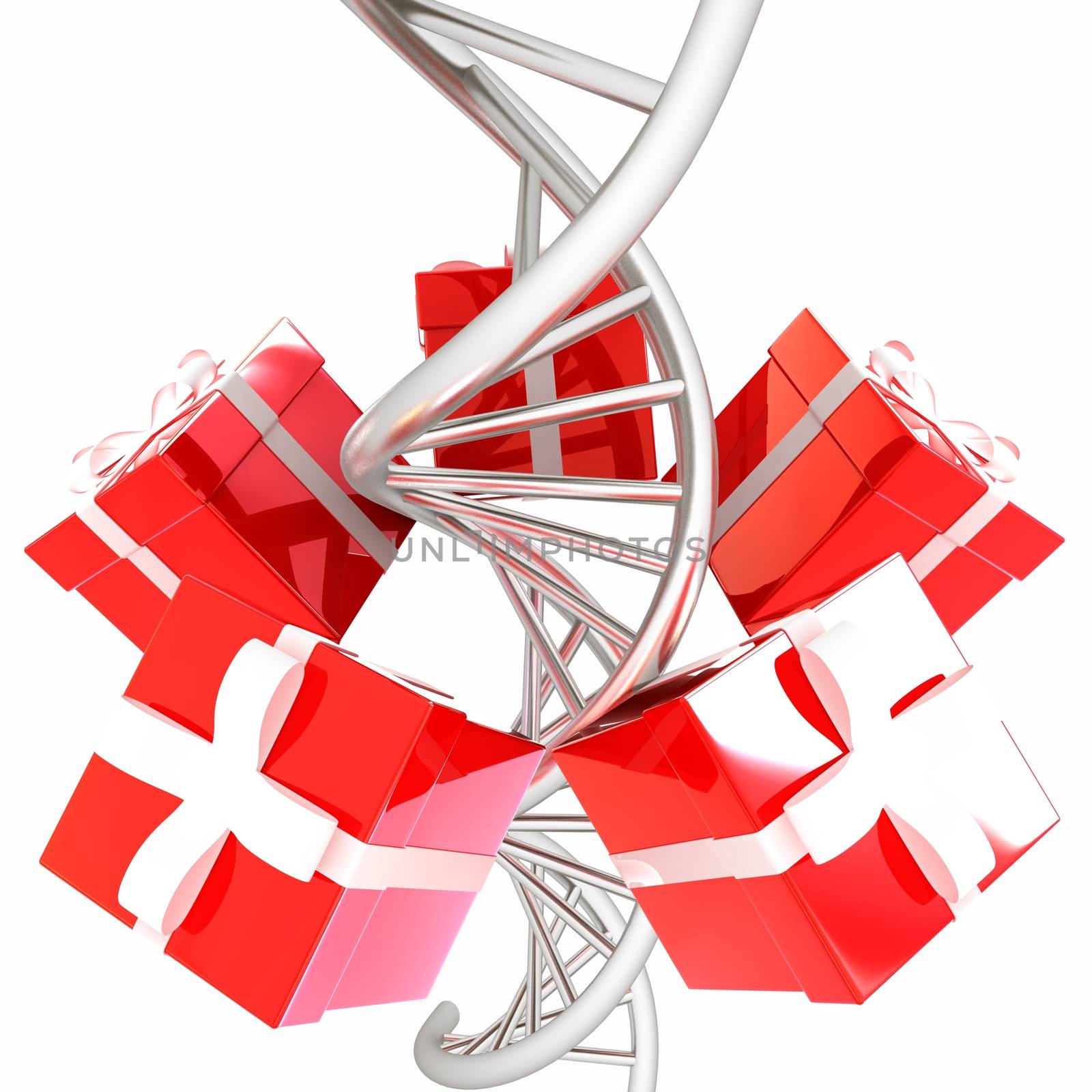 DNA structure model and gifts by Guru3D