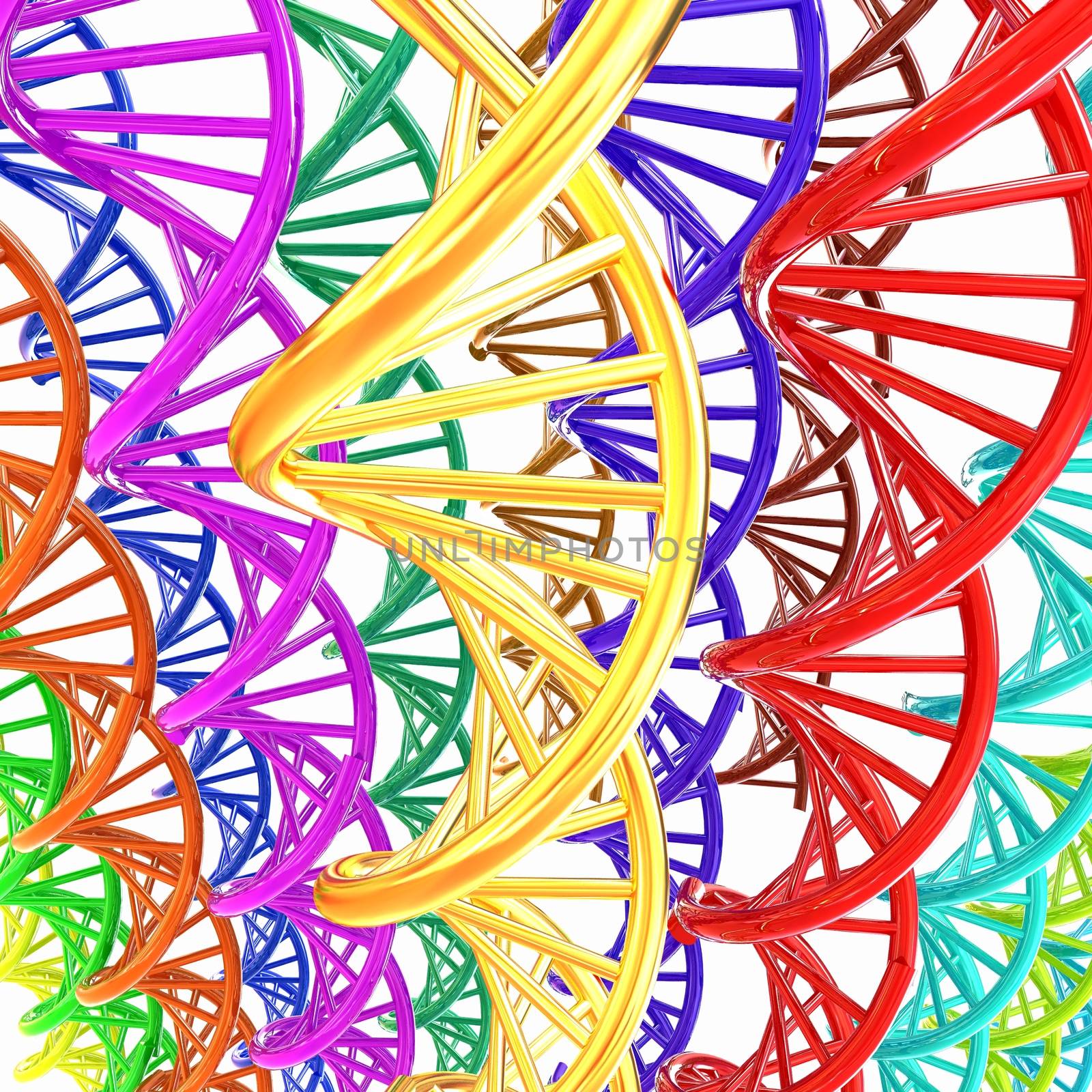 DNA structure model background