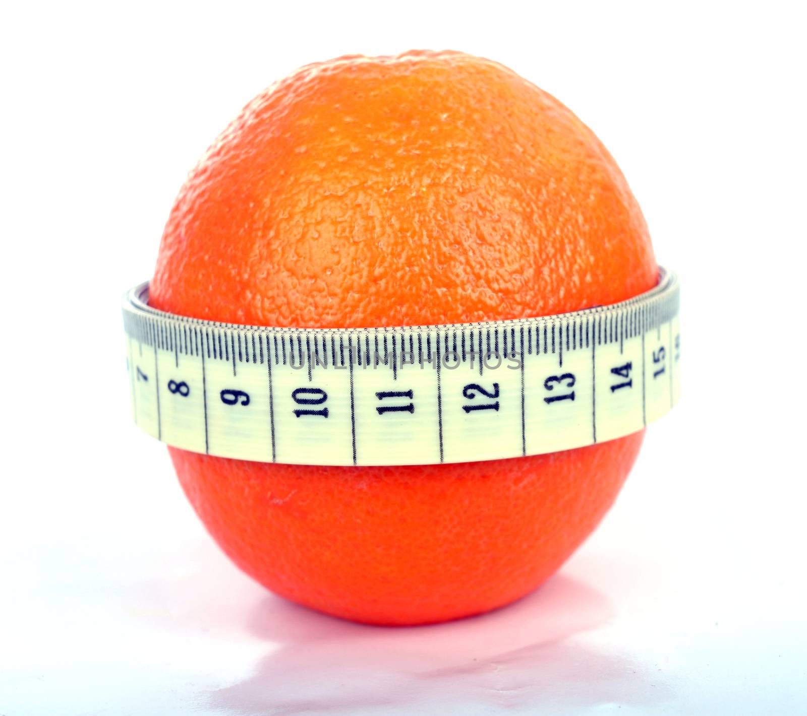 Orange with tape measure by robert_przybysz