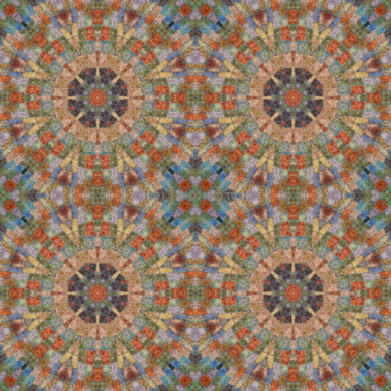Abstract artistic background, seamless abstract pattern, mosaic of fabric, colored wool mohair