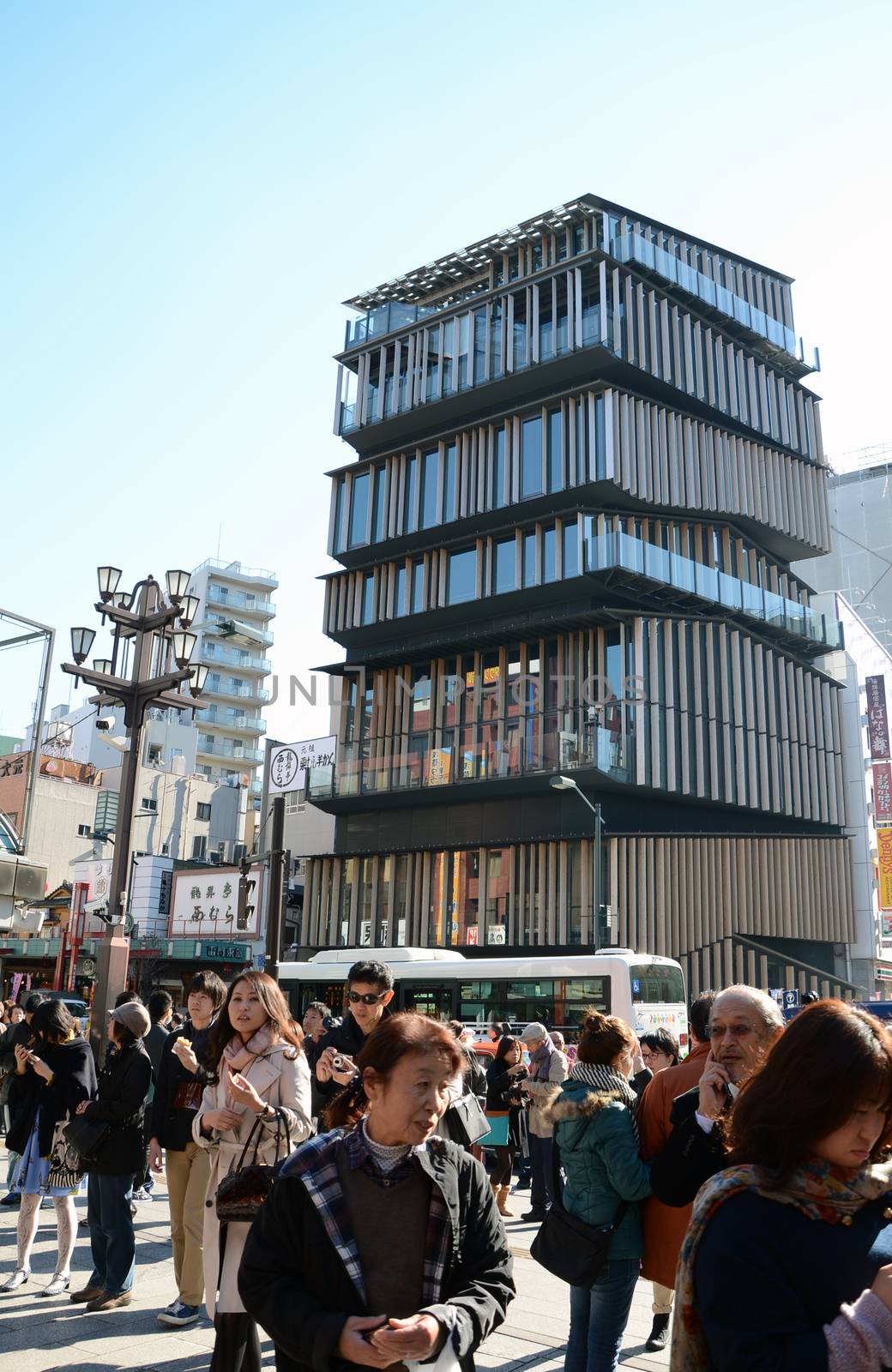 TOKYO -NOV 21: Unidentified tourists around Asakusa Culture Tourist Center by siraanamwong