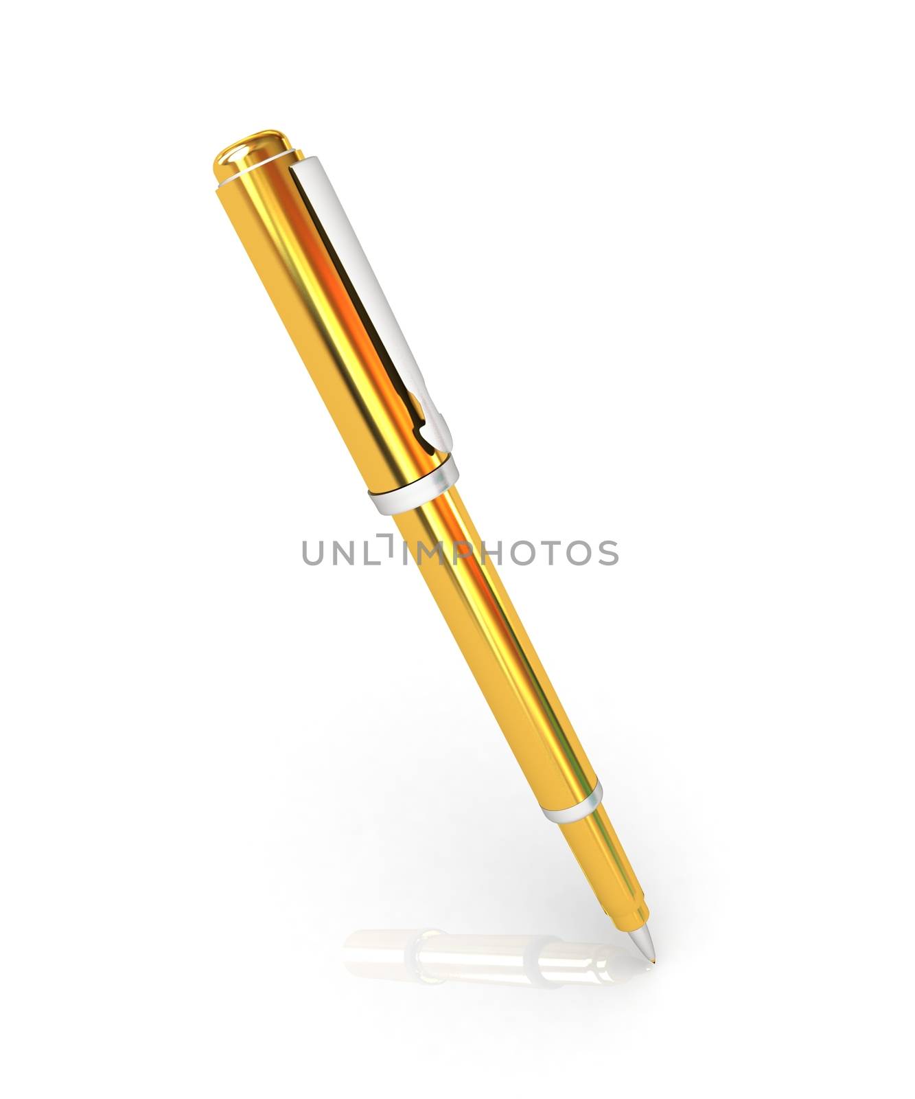 Gold corporate pen design 