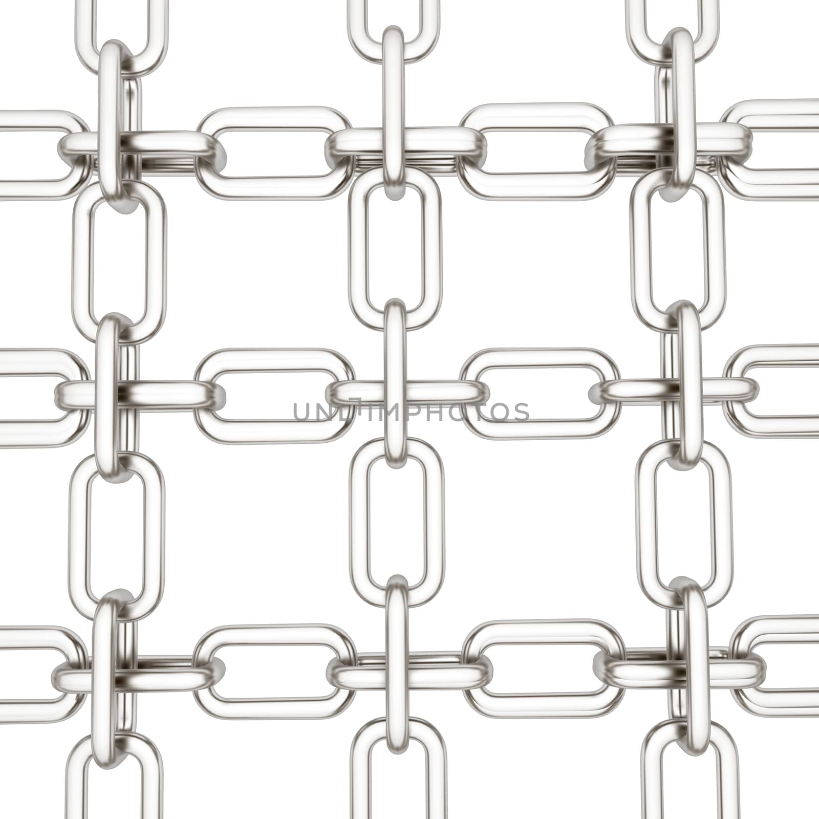 Metall chains isolated on white background