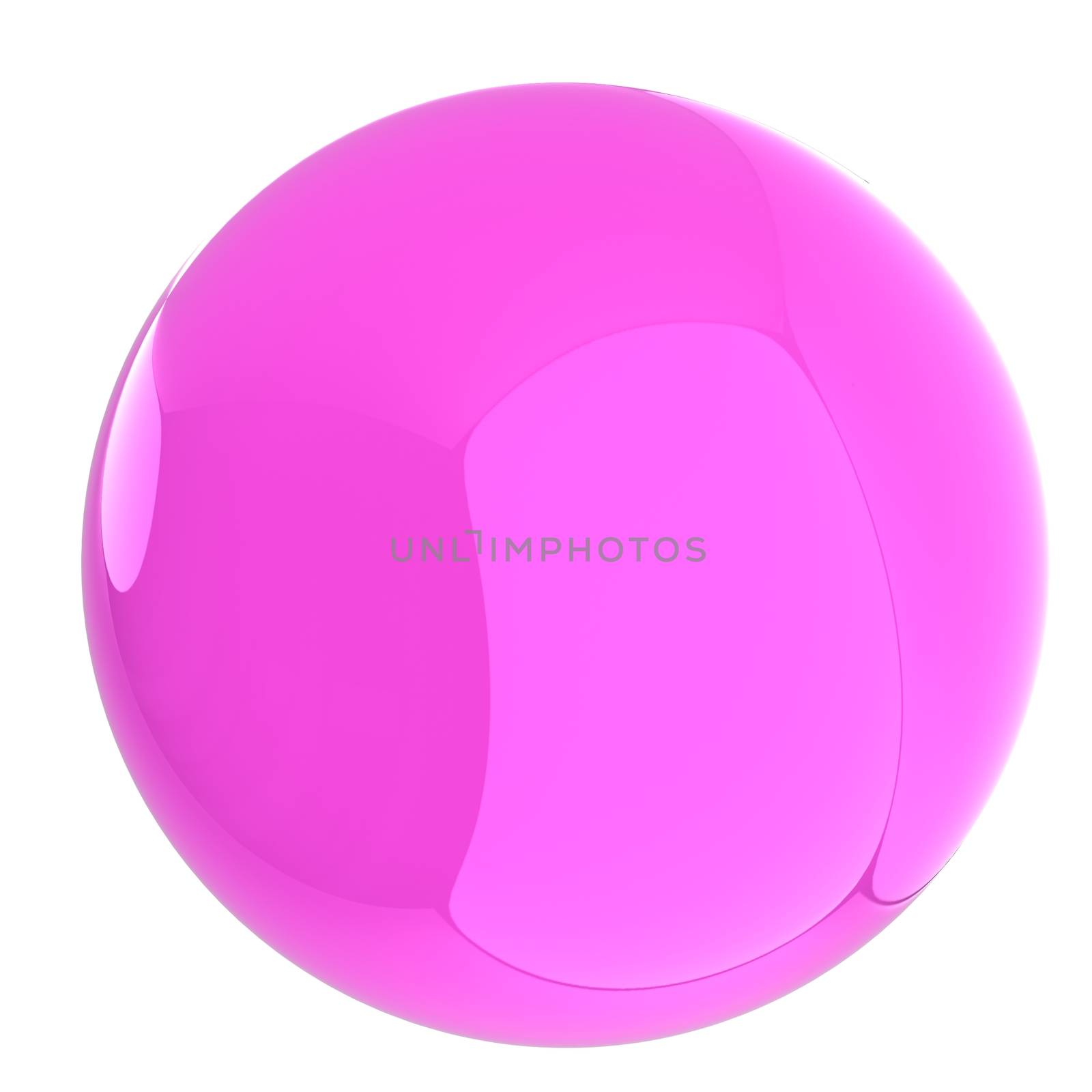 Glossy pink sphere