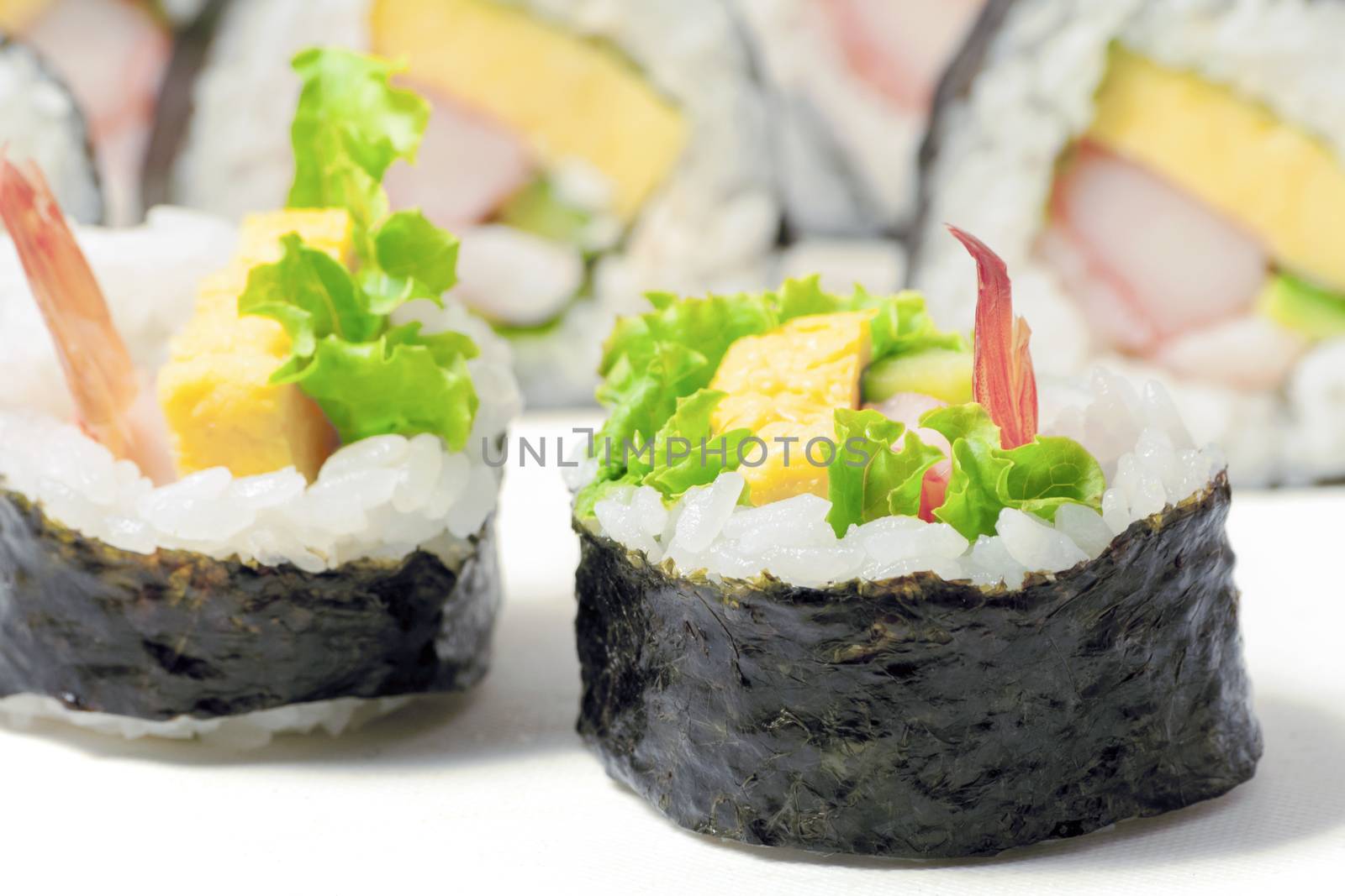 japanese sushi rolls by yuriz