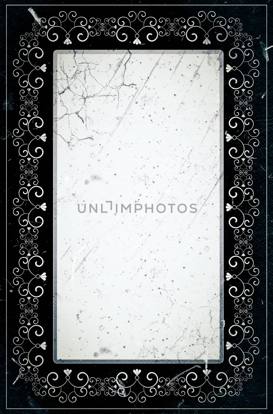 Grunge retro style decorative frame by Lizard