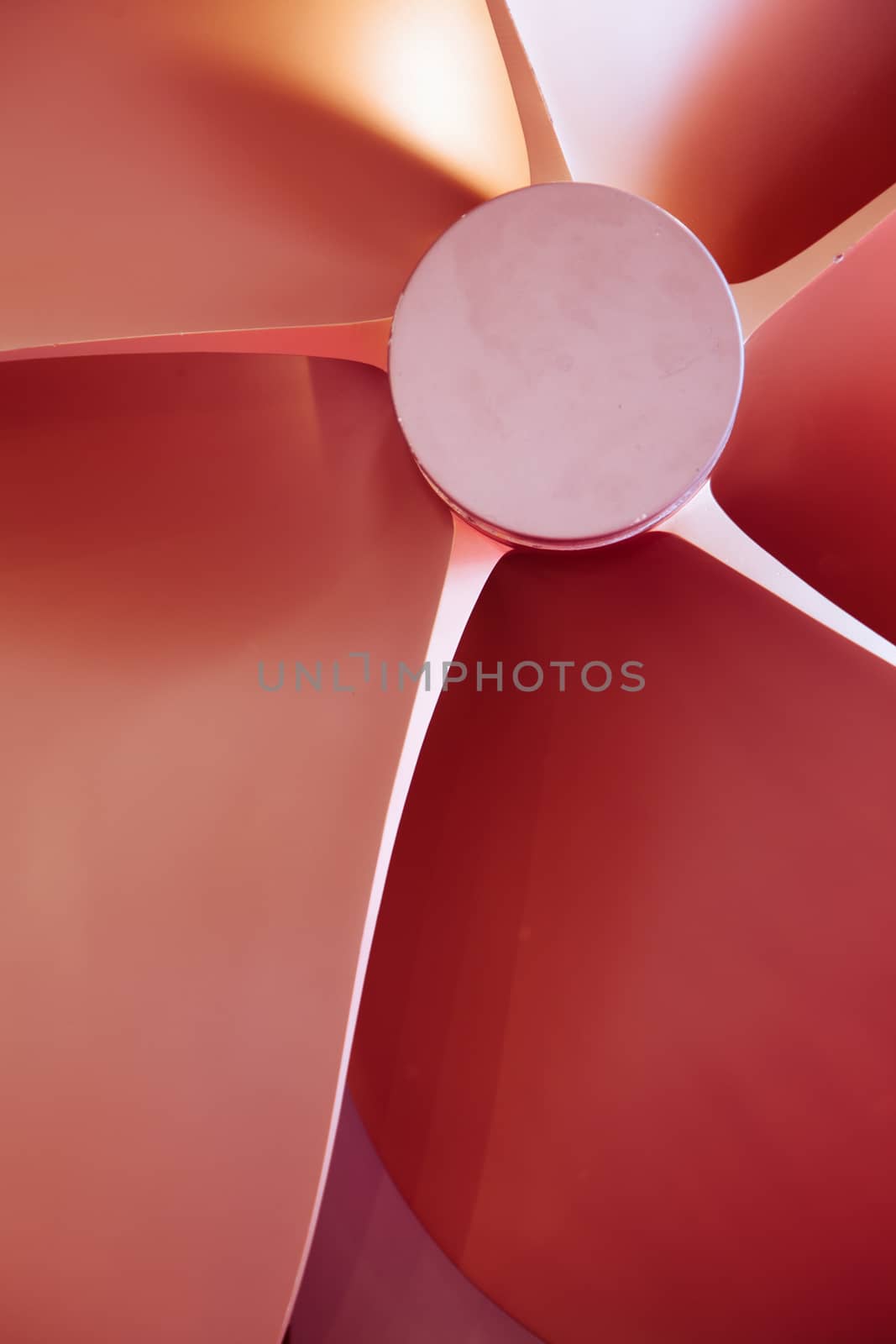 Boat Propeller close-up detail nice tech background or abstract texture, artistic toned photo