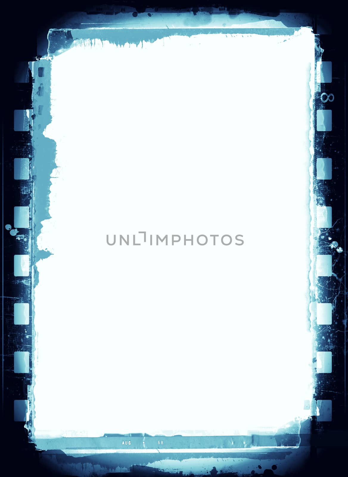 Grunge film frame with space for text or image by Lizard