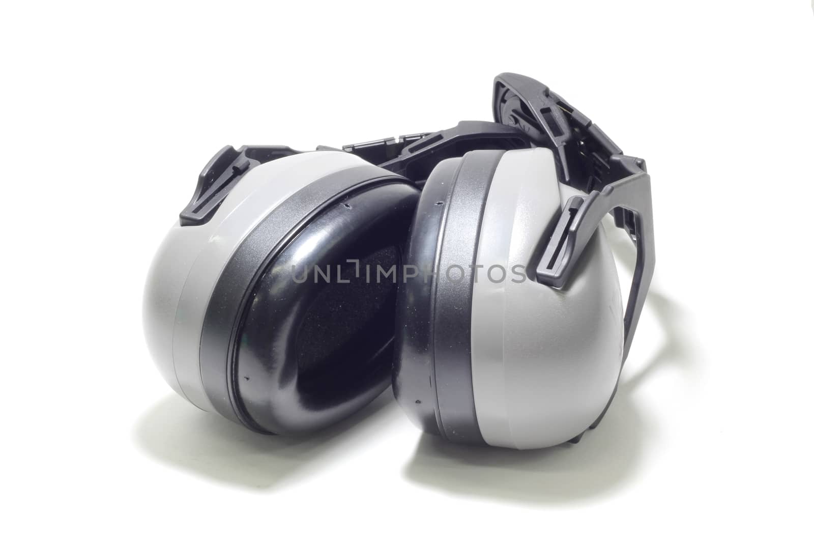 isolated white background Ear muffs or defender