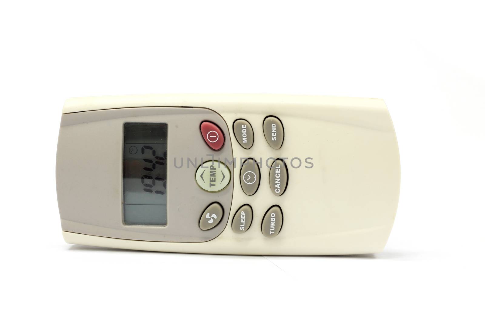 isolated white bac kground air condition remote by ZONETEEn