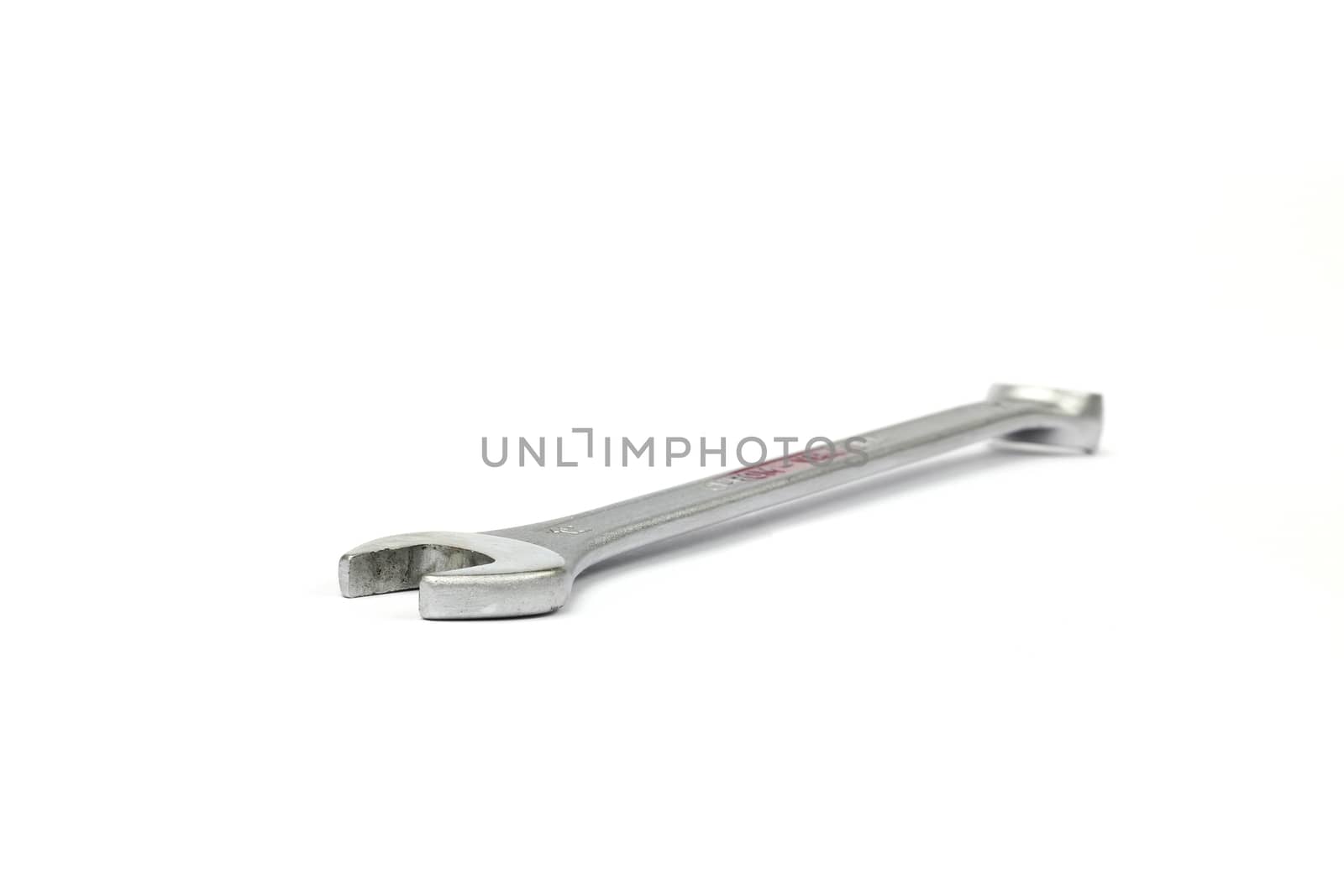 isolated white bac kground  Stainless Steel Wrench close up by ZONETEEn