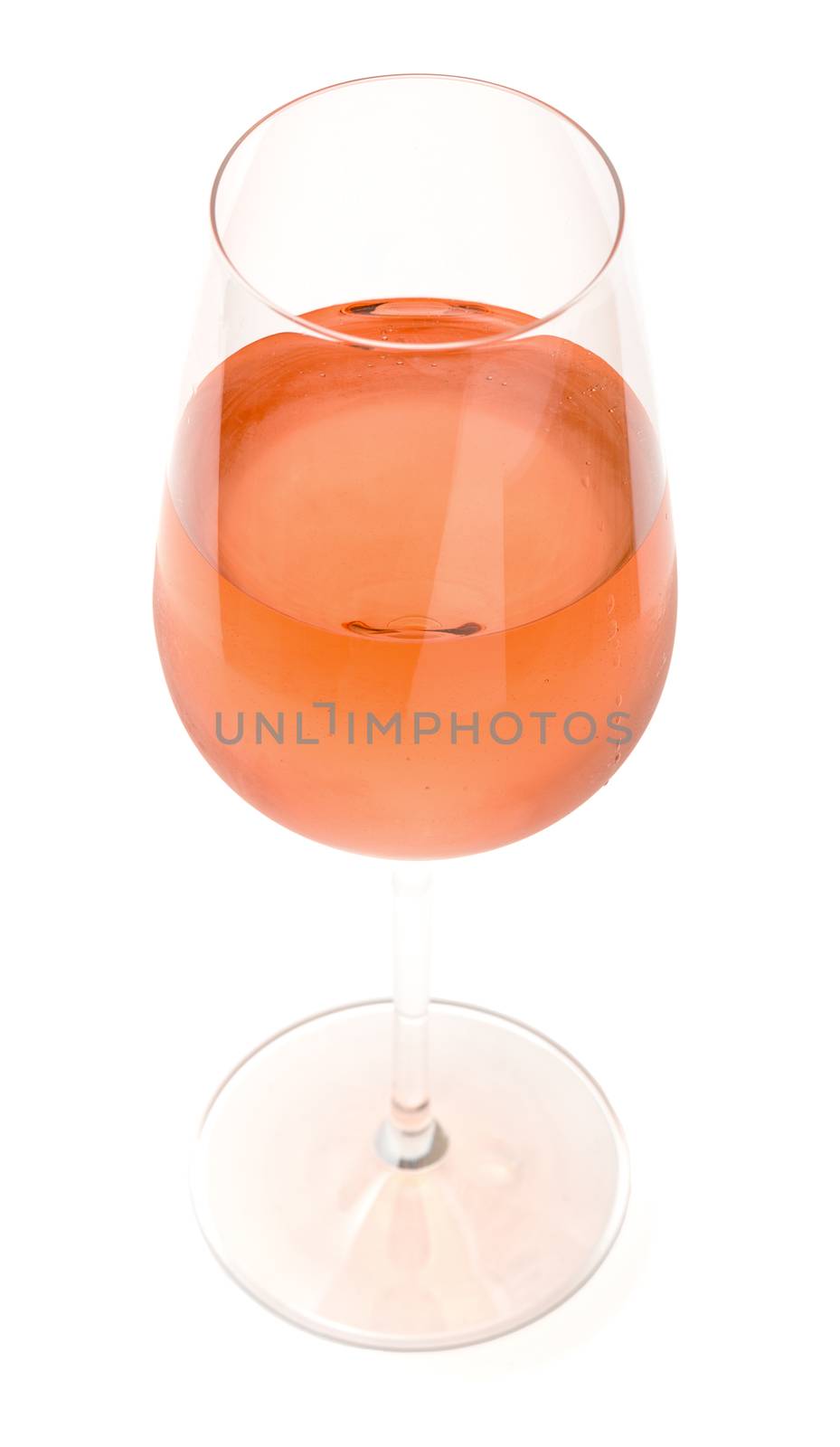 Wineglass With Pink Wine by Discovod
