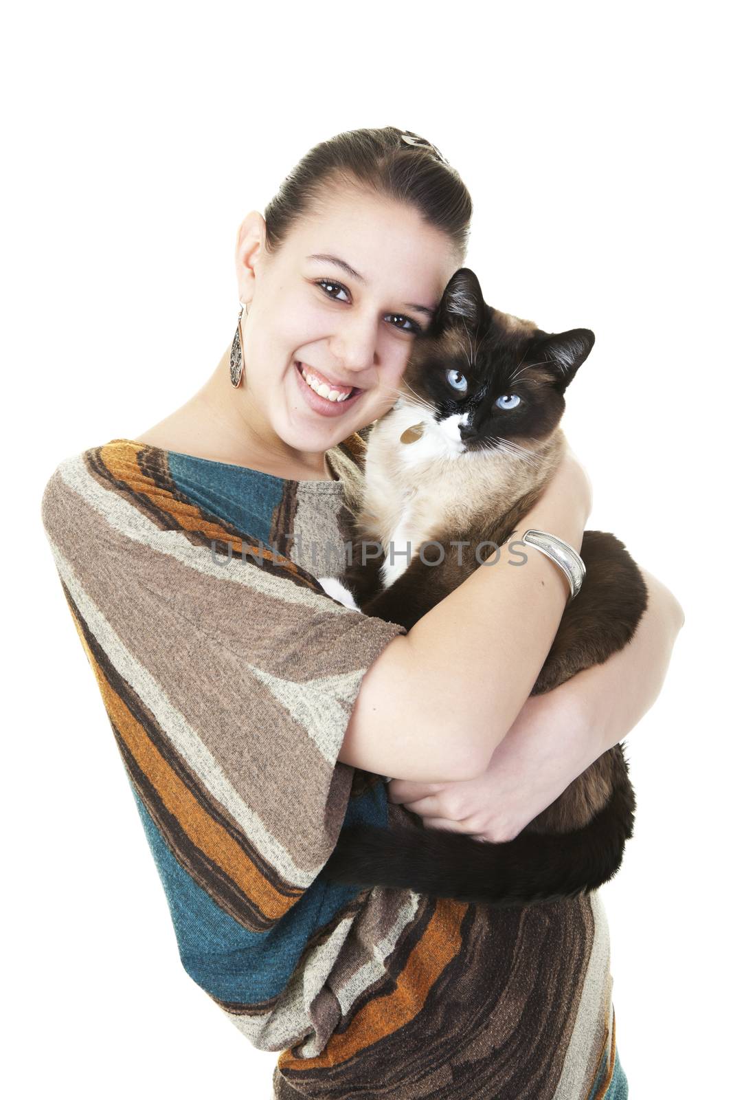 Siamese Cat and Owner by songbird839