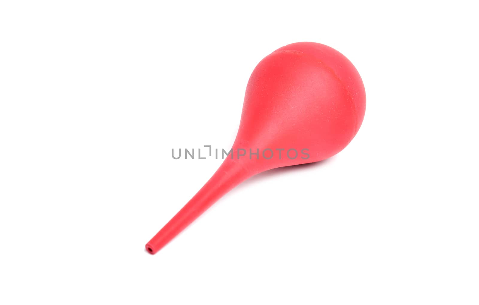 red blower isolated on white background