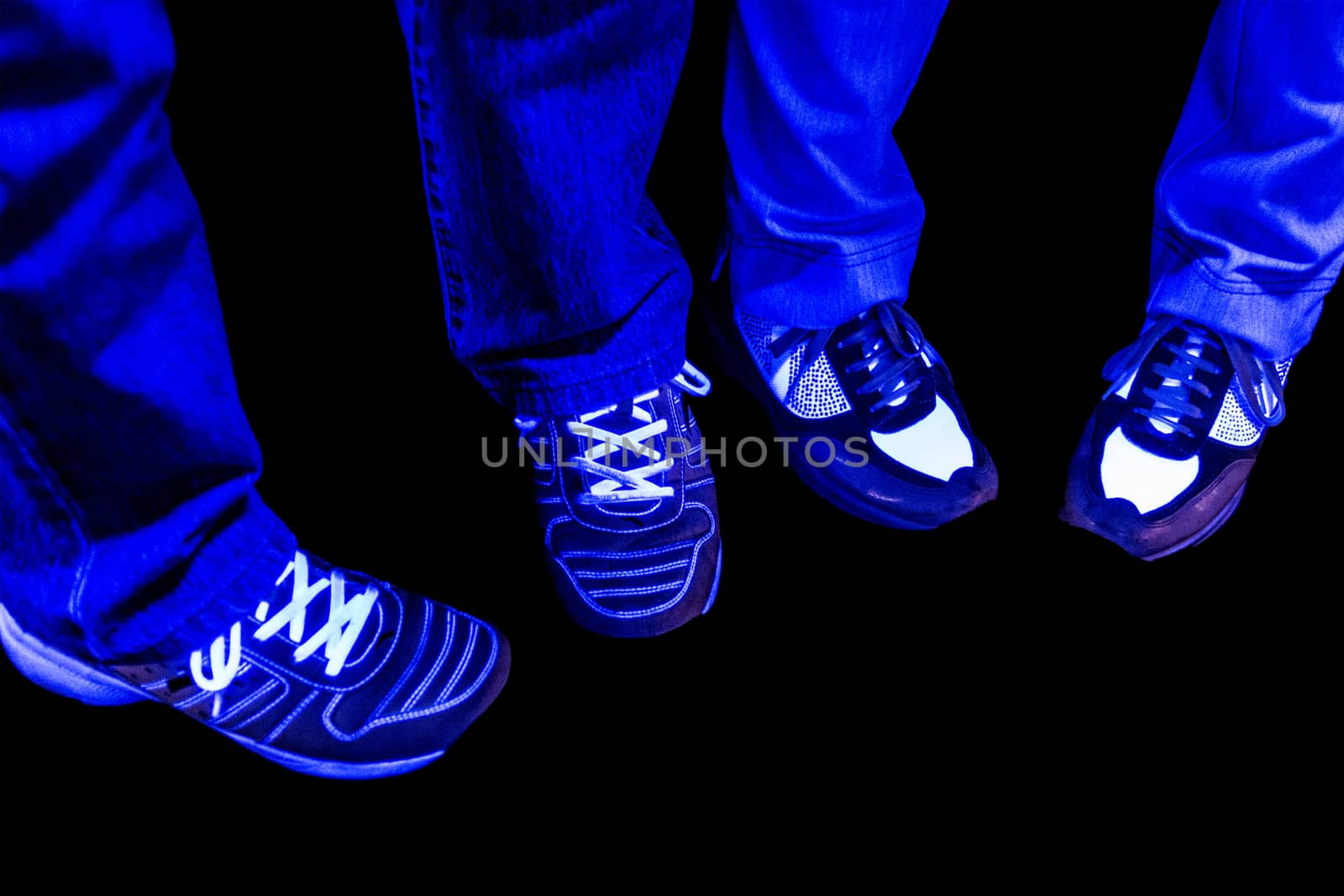 Pants jeans and shoes with black light by Mdc1970