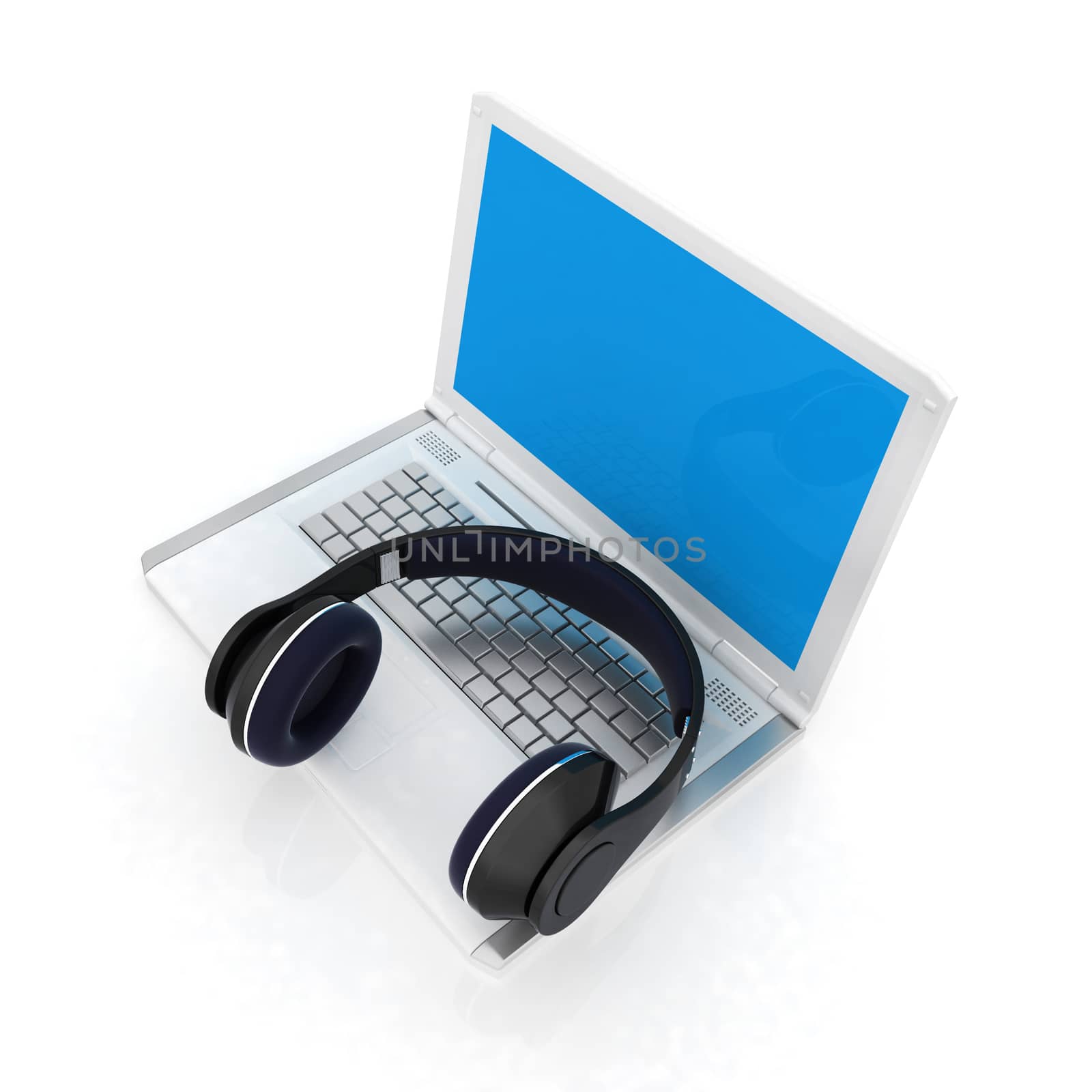 Headphone and Laptop  by Guru3D