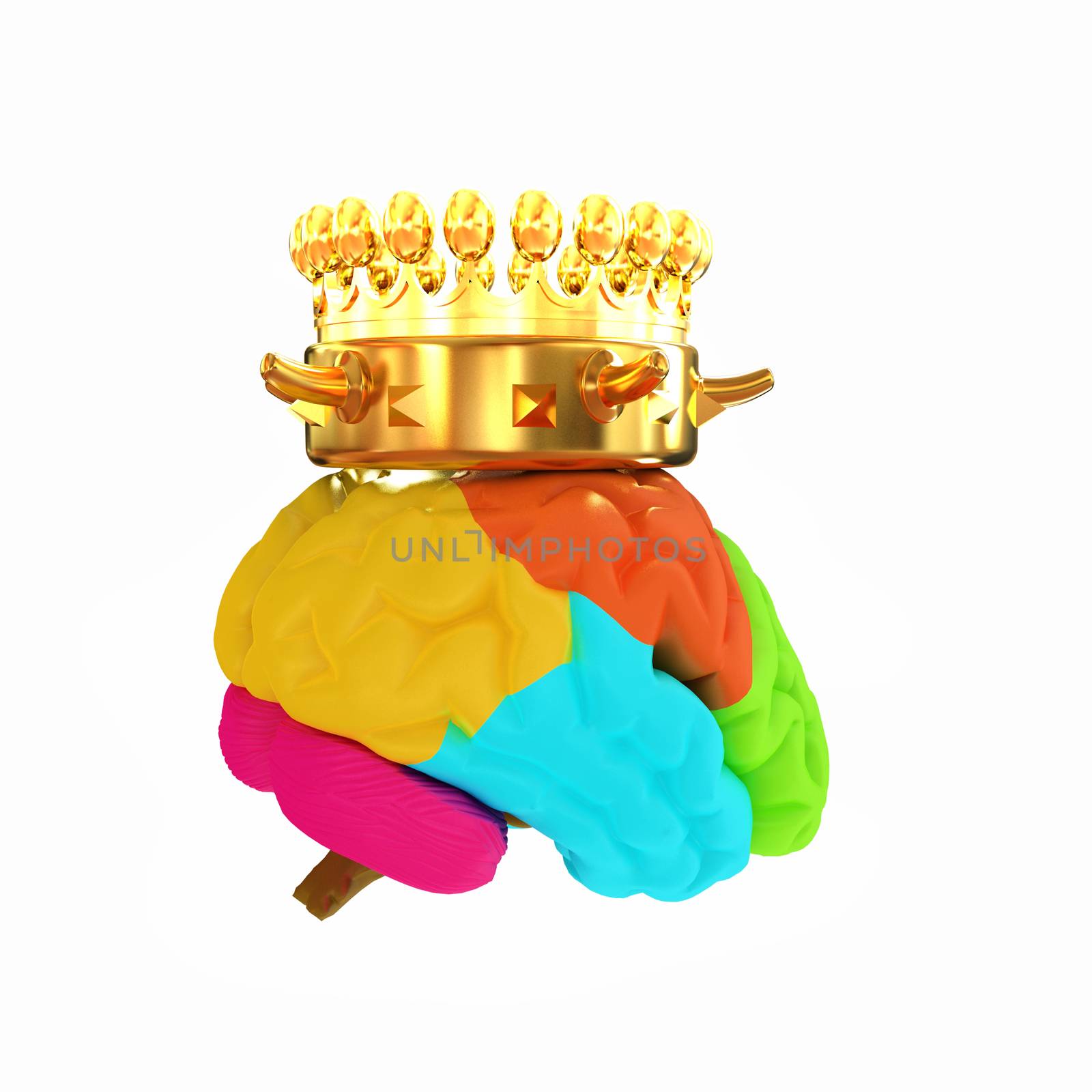 Gold Crown on the brain by Guru3D