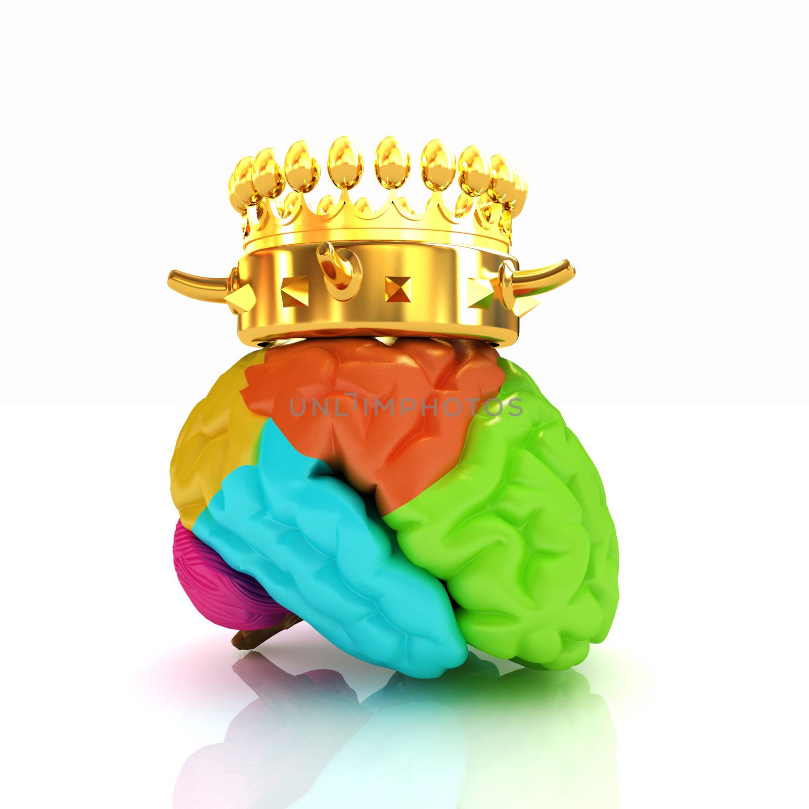 Gold Crown on the brain by Guru3D