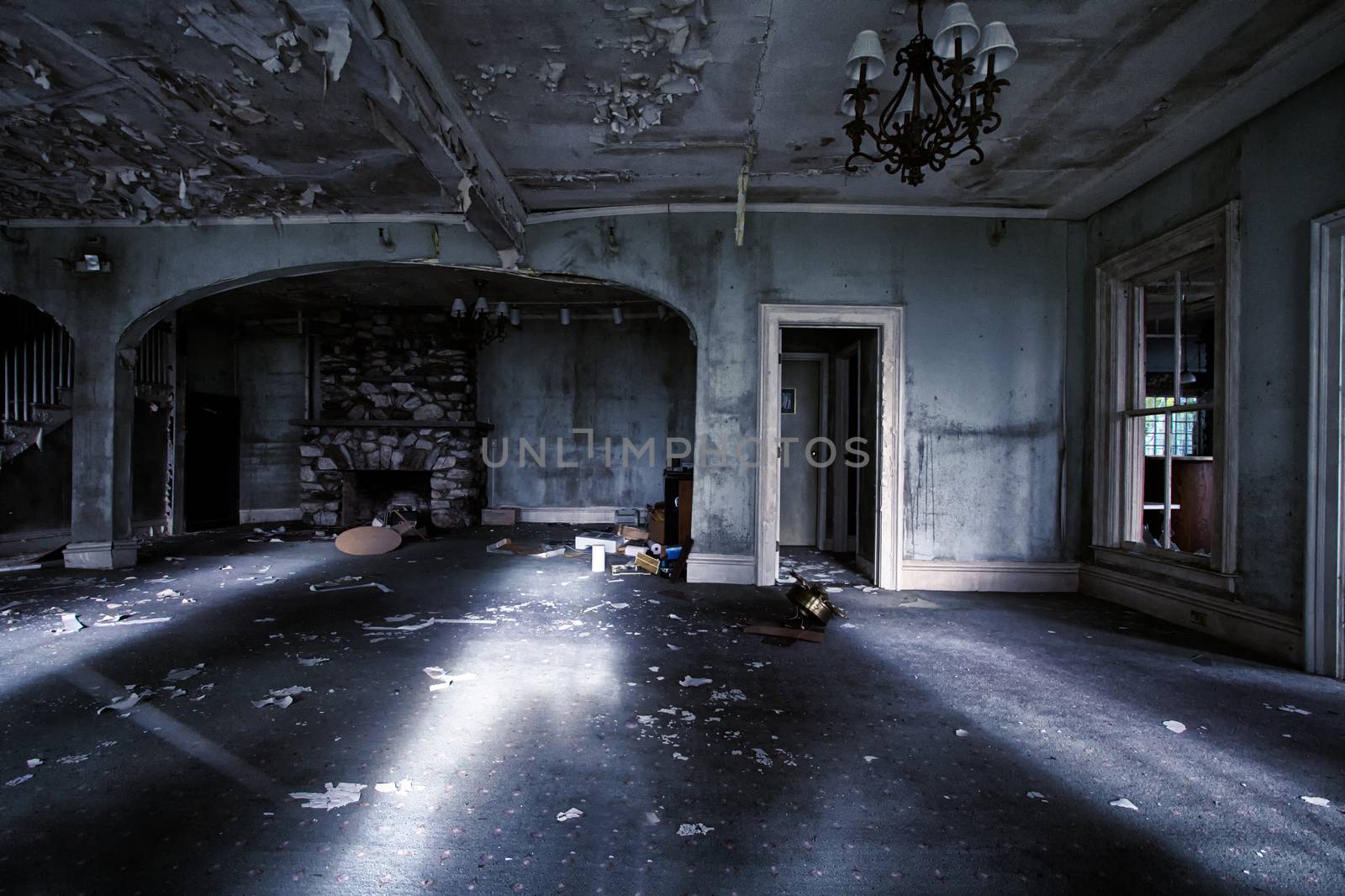Abandoned house interior by tedanddees
