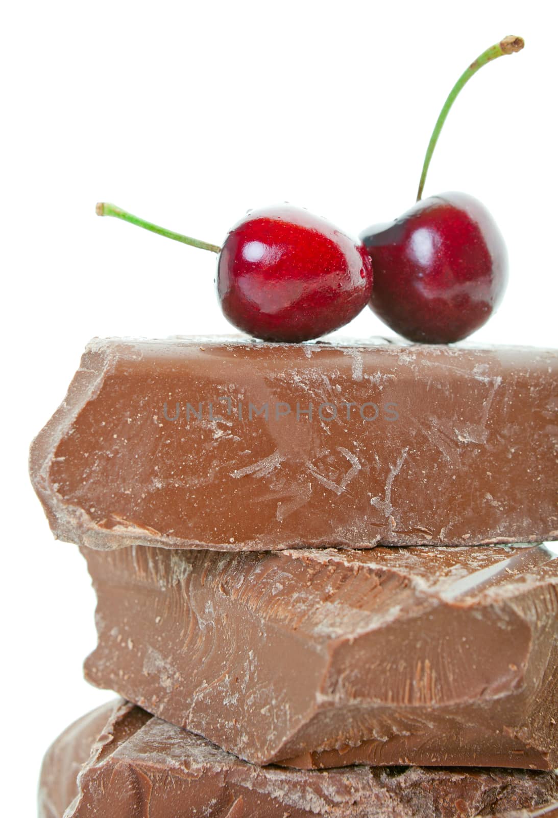 Chunk Chocolate With Cherries by songbird839