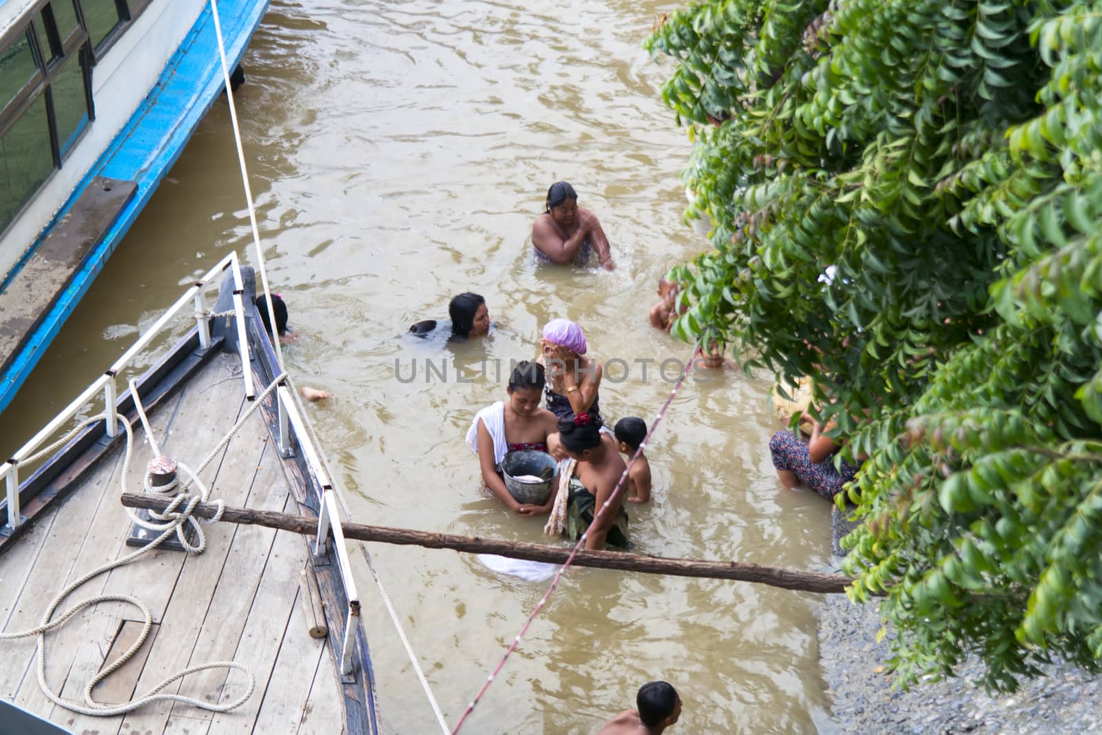 Washing in the River. by GNNick