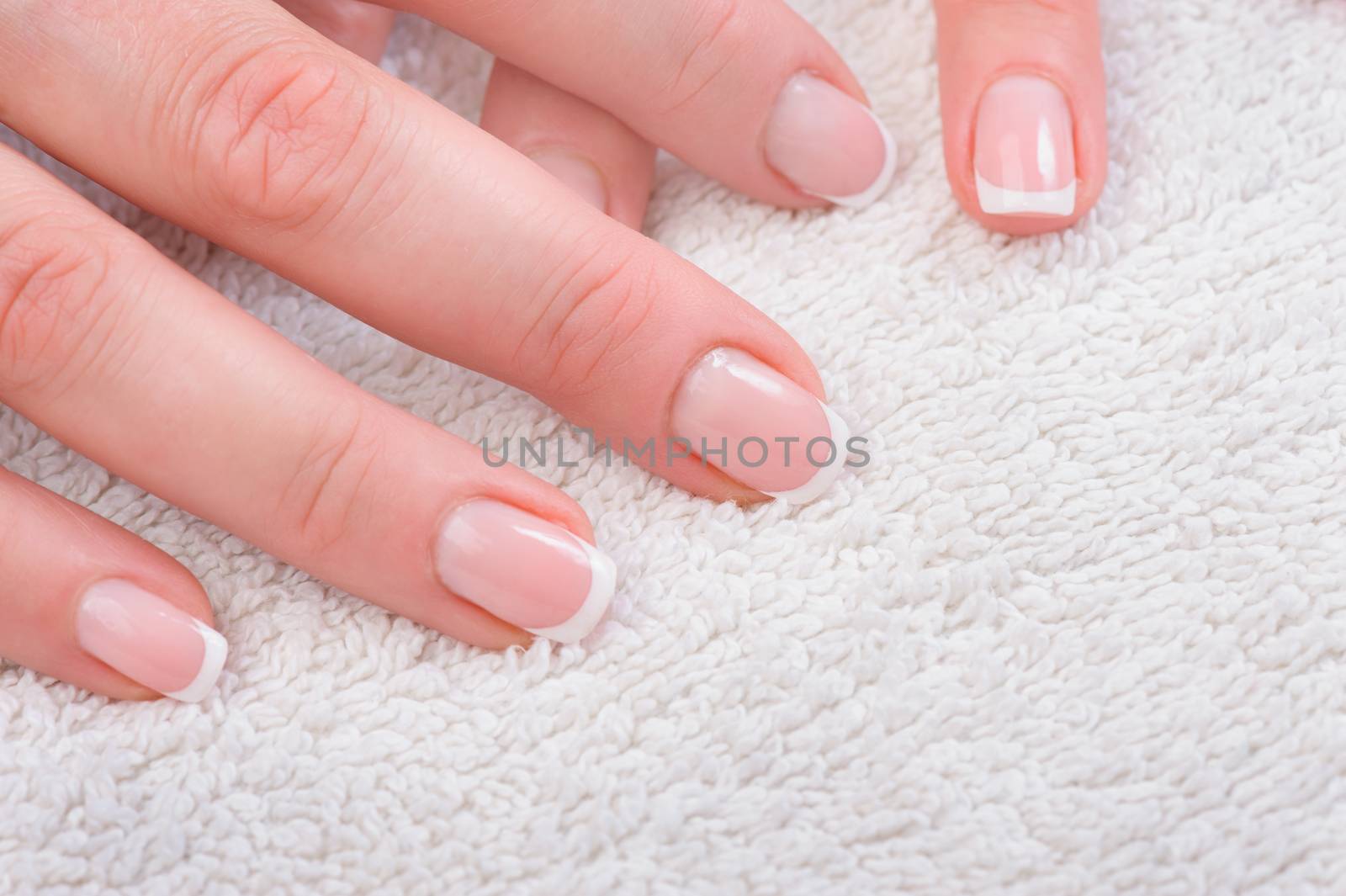 Fingers with french manicure by starush