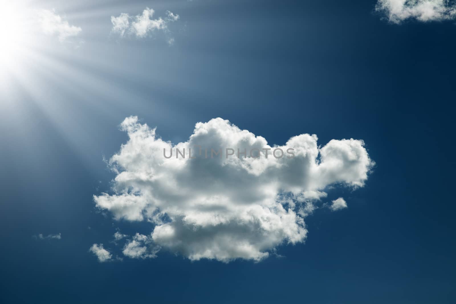 
cloud with blue sky and sunshine