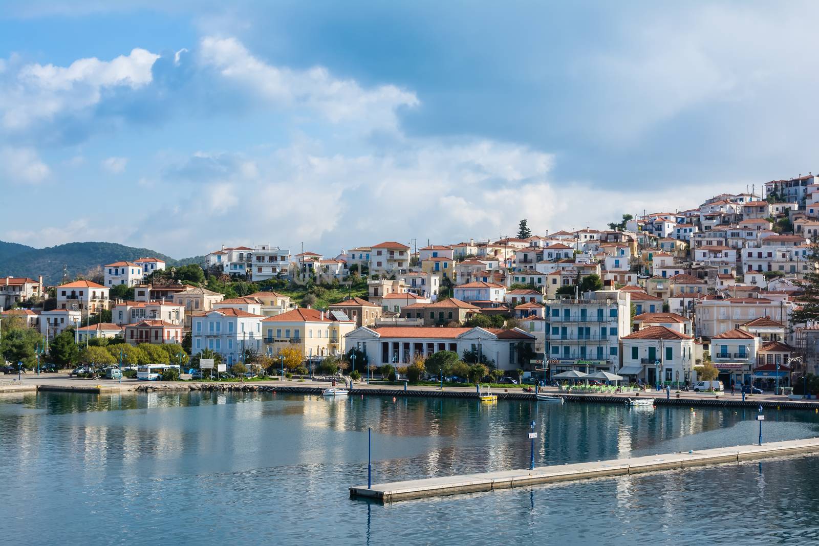 Greece, the port of Poros island