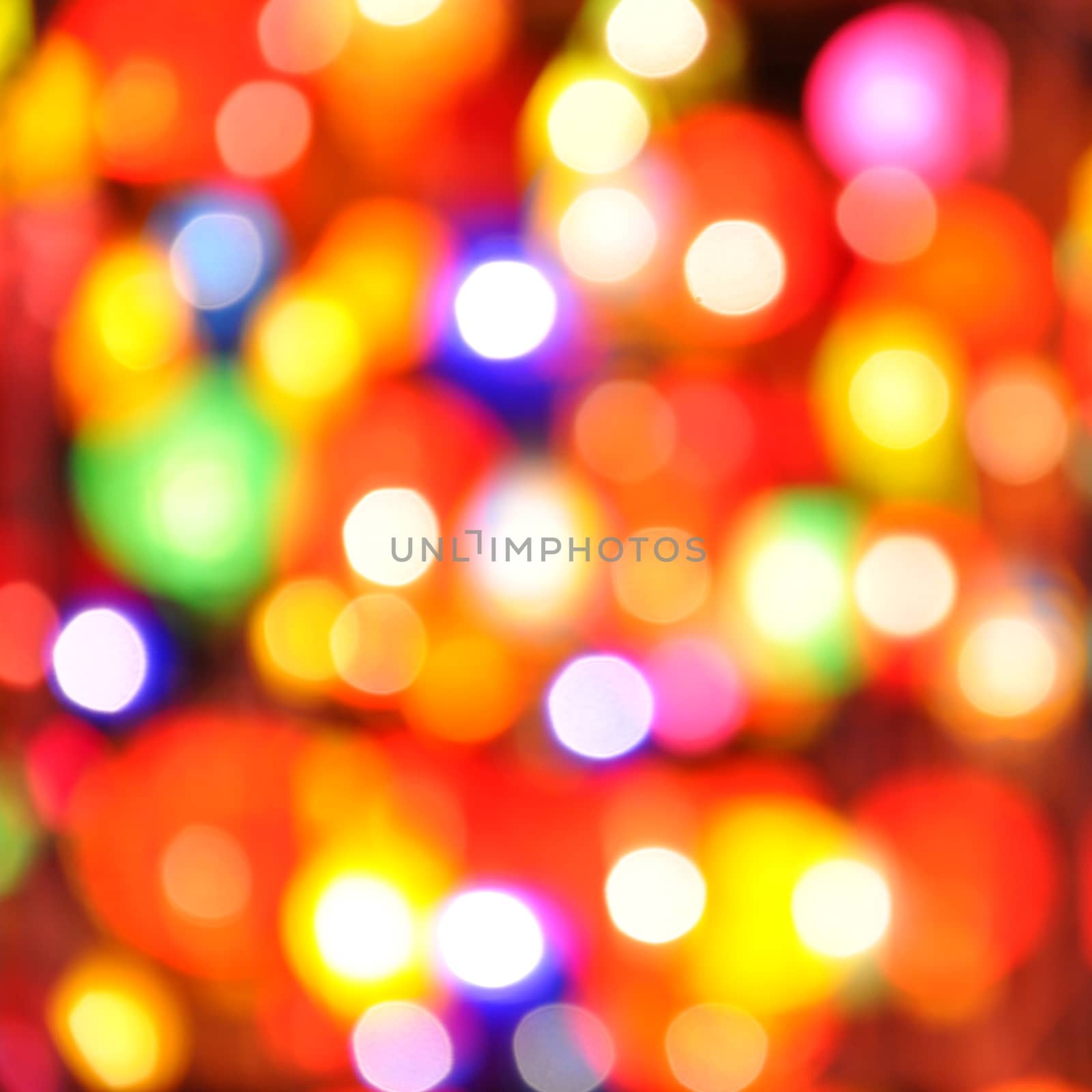 Abstract colorful circular bokeh by NuwatPhoto