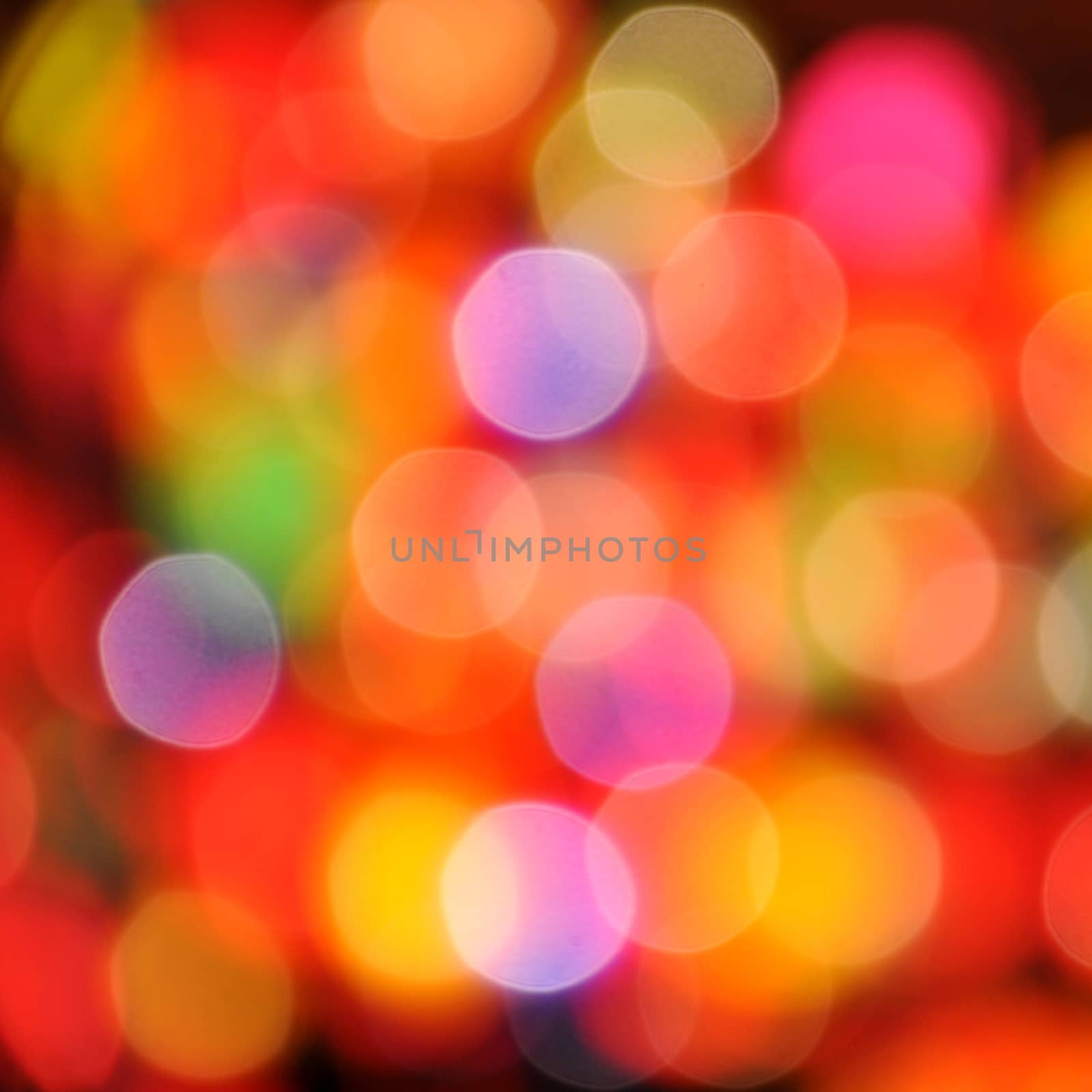 Abstract colorful circular bokeh by NuwatPhoto