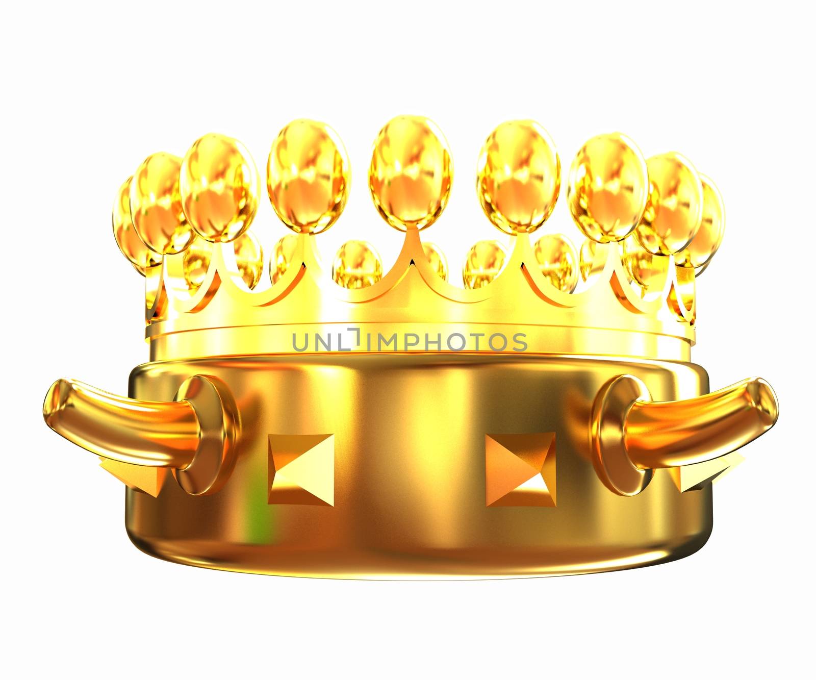 Gold crown isolated on white background  by Guru3D