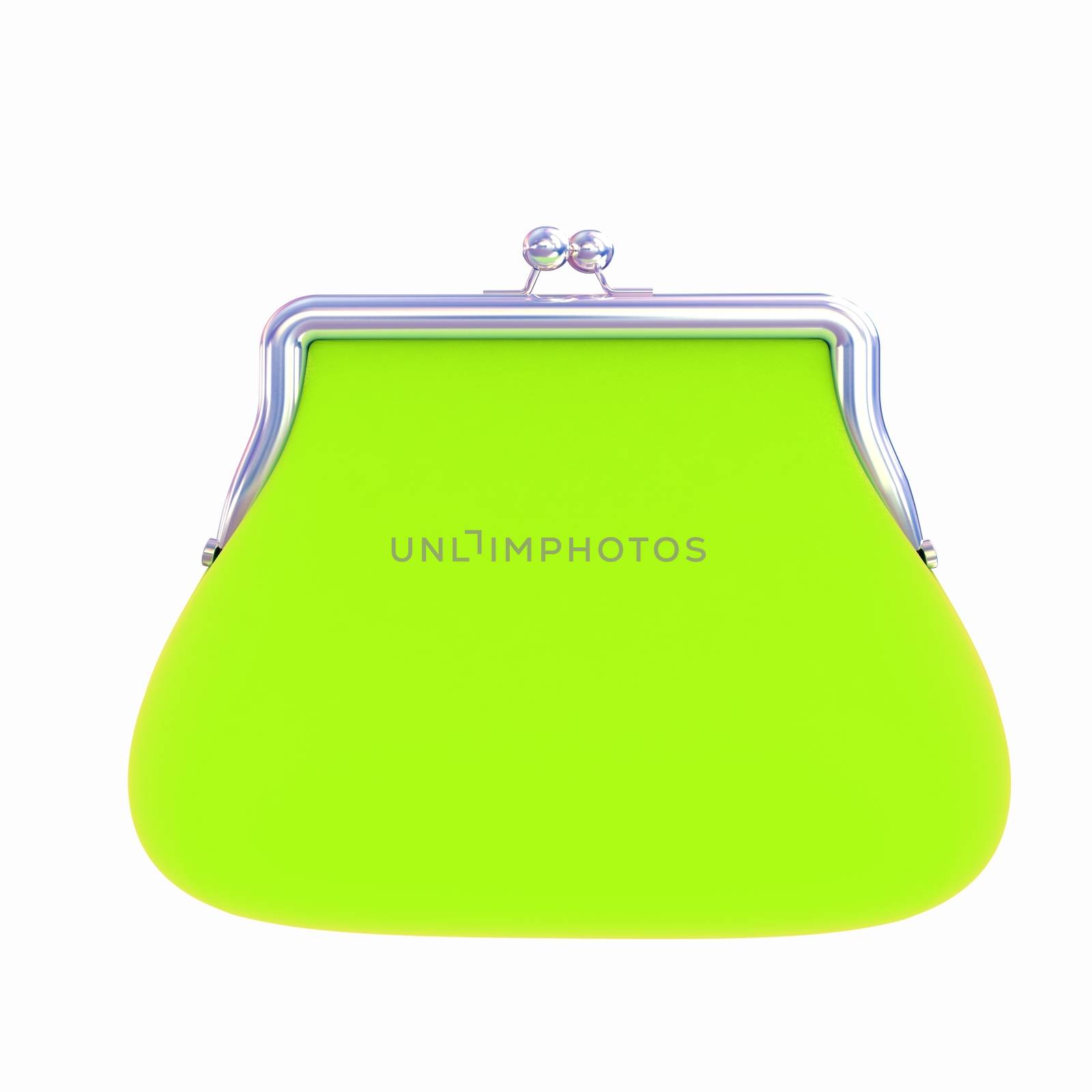 green purse on a white  by Guru3D