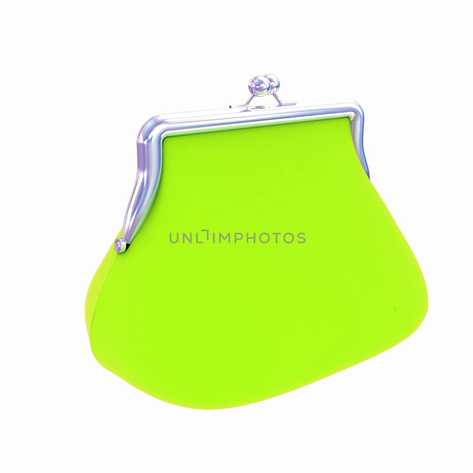 green purse on a white  by Guru3D