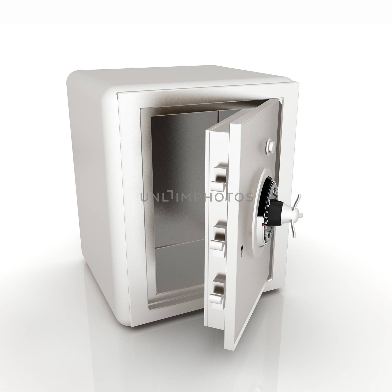 Security metal safe with empty space inside  by Guru3D