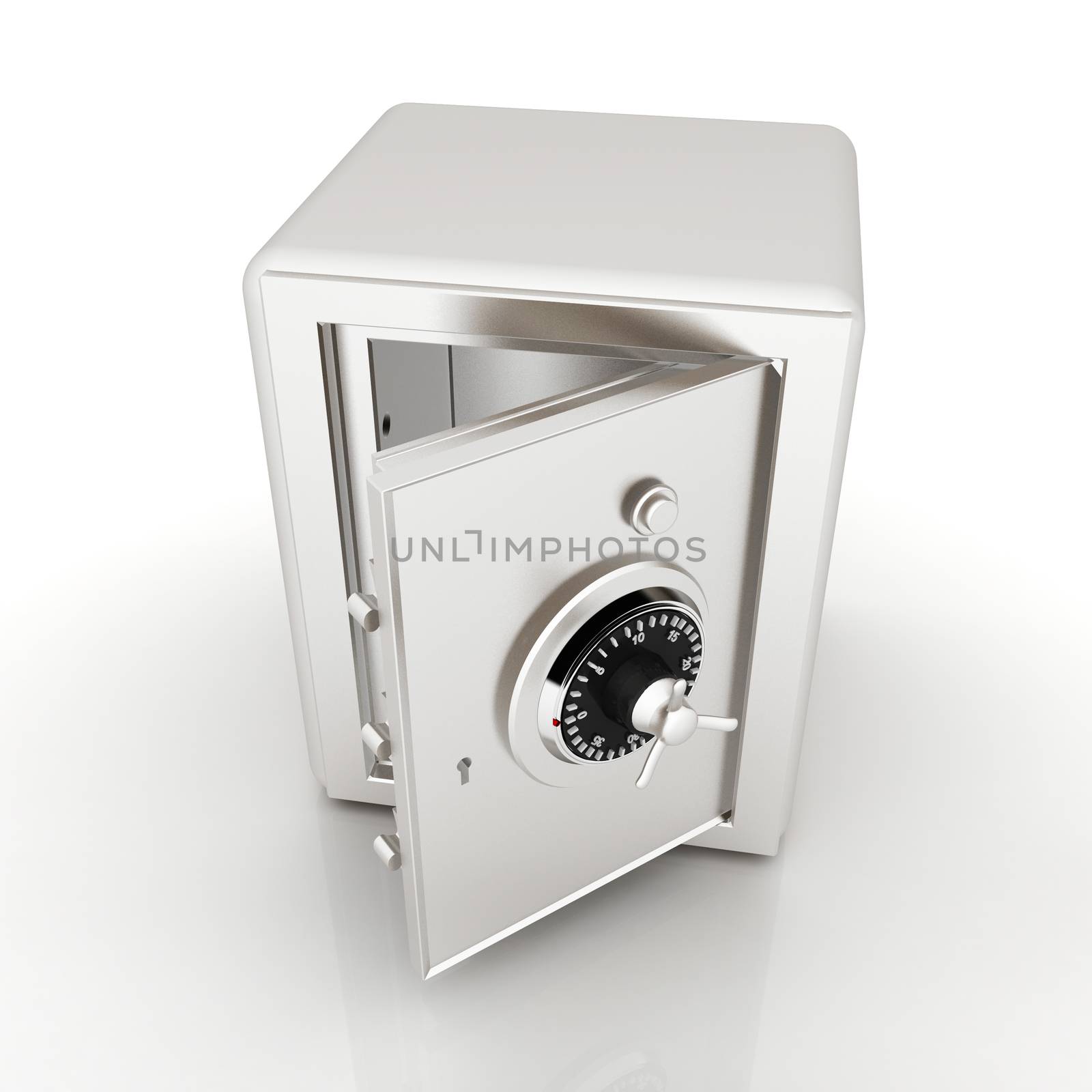 Security metal safe with empty space inside  by Guru3D