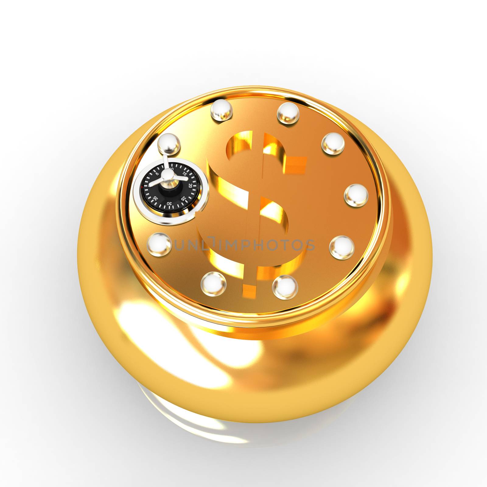 safe in the form of dollar coin by Guru3D