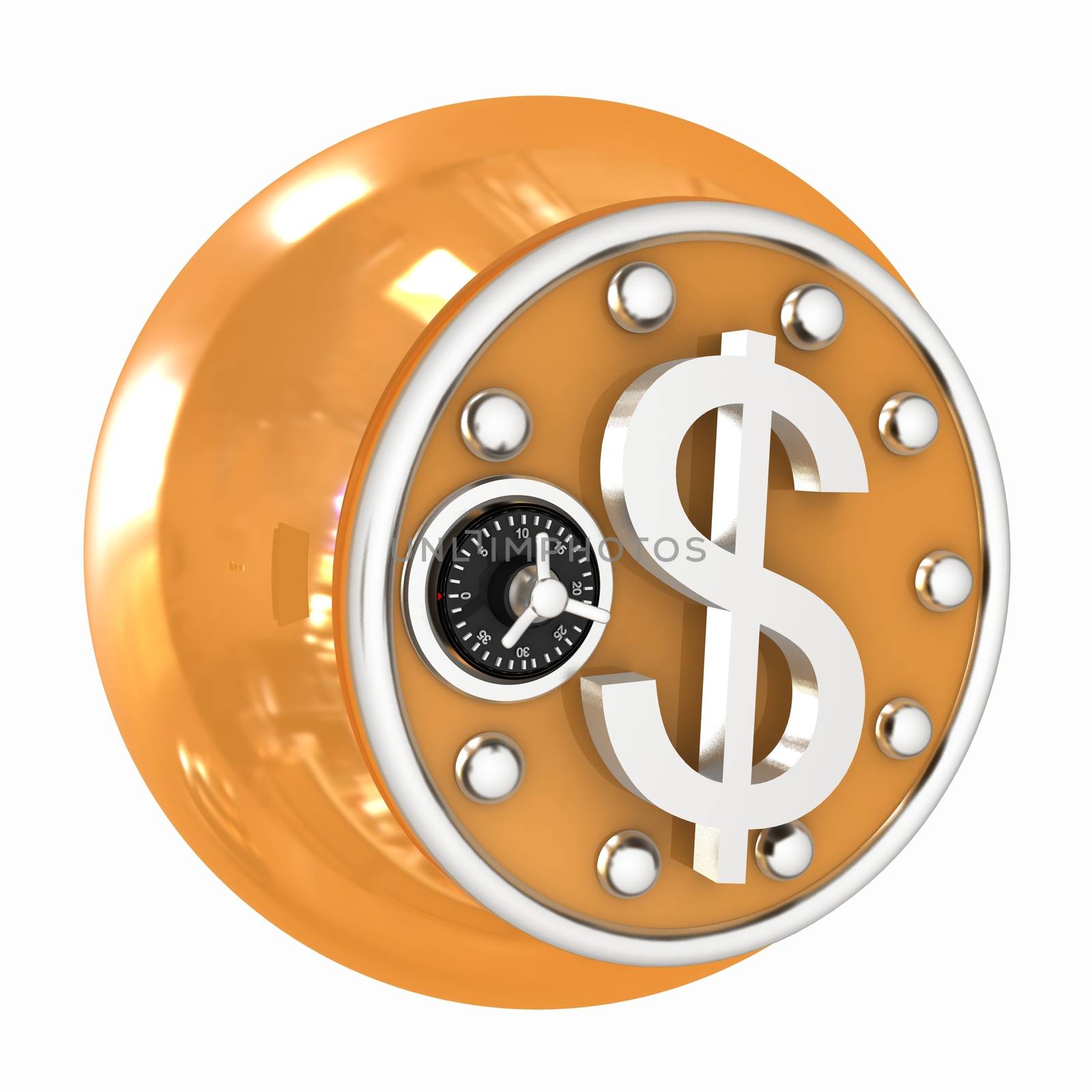 safe in the form of dollar coin by Guru3D