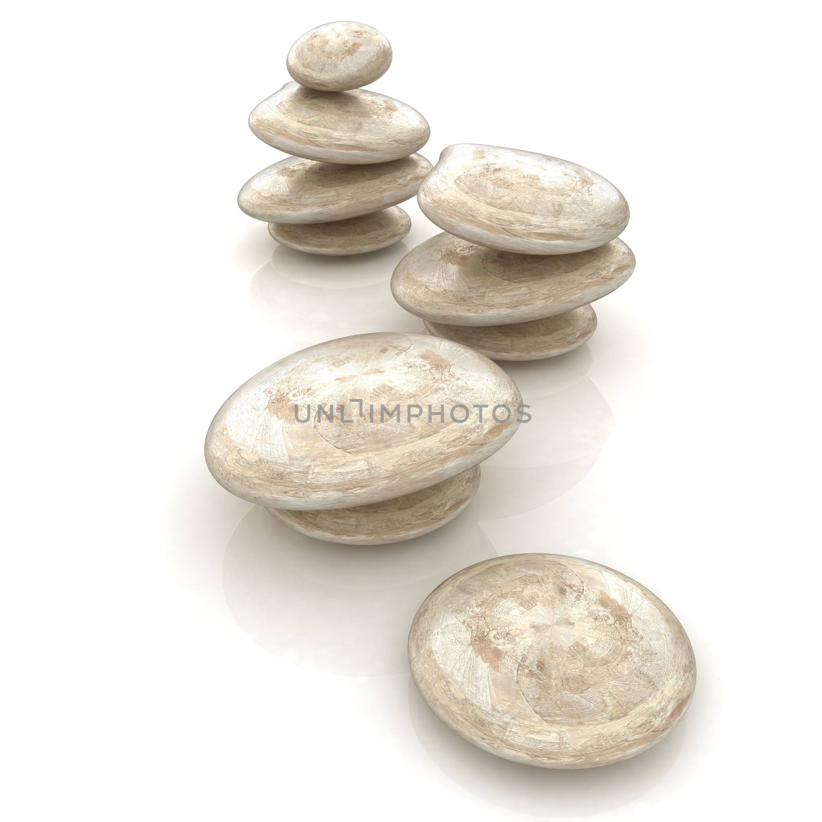 Glossy spa stones. 3d icon  by Guru3D