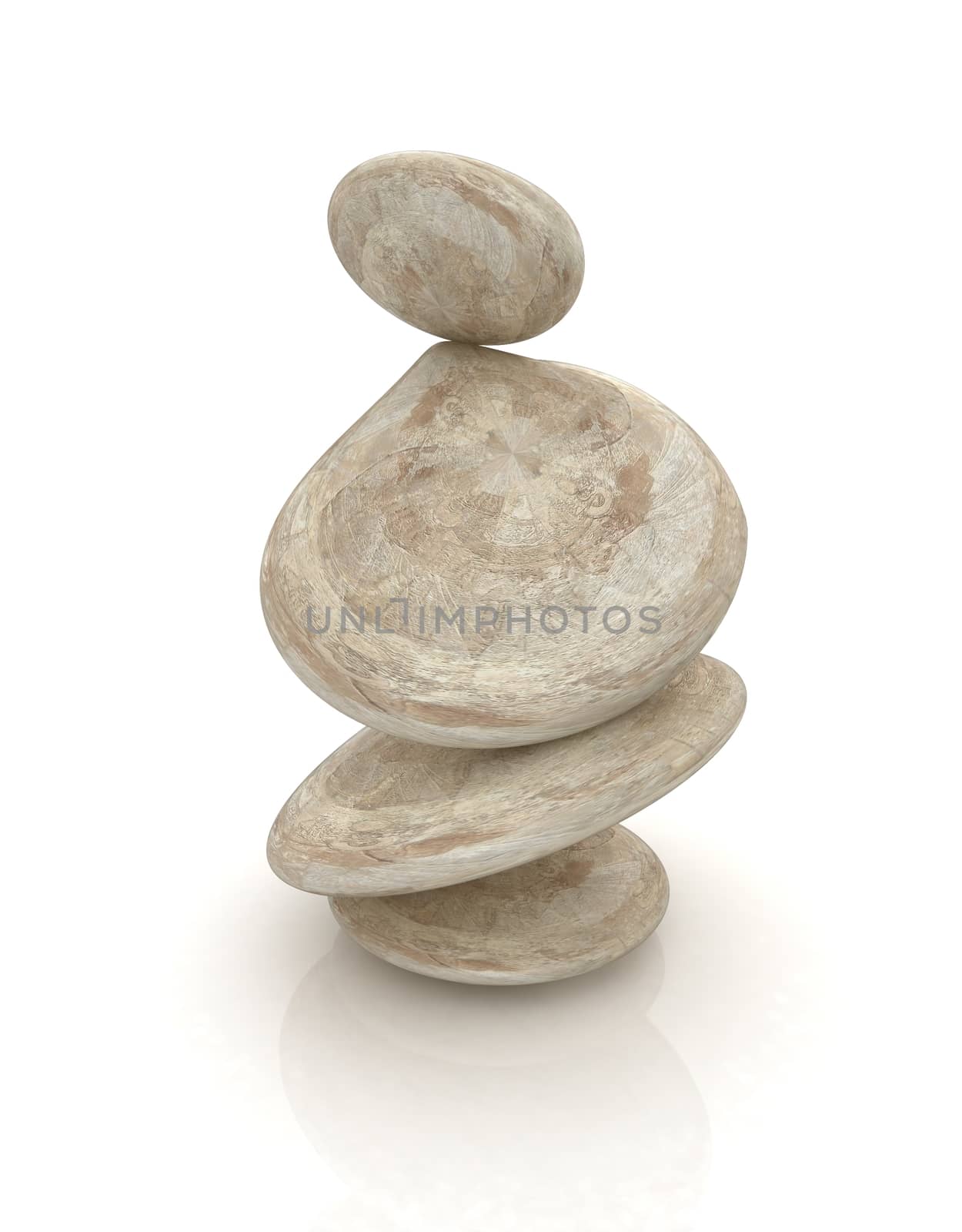 Glossy spa stones. 3d icon  by Guru3D