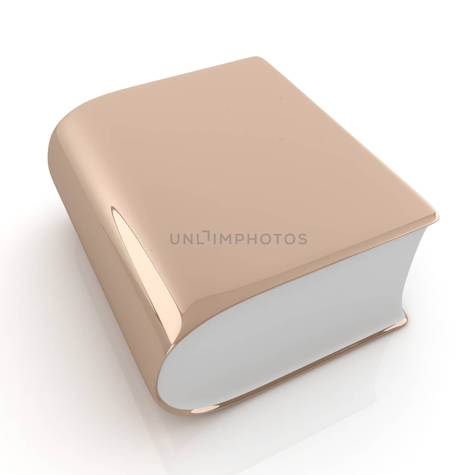 Glossy Book Icon isolated on a white background 